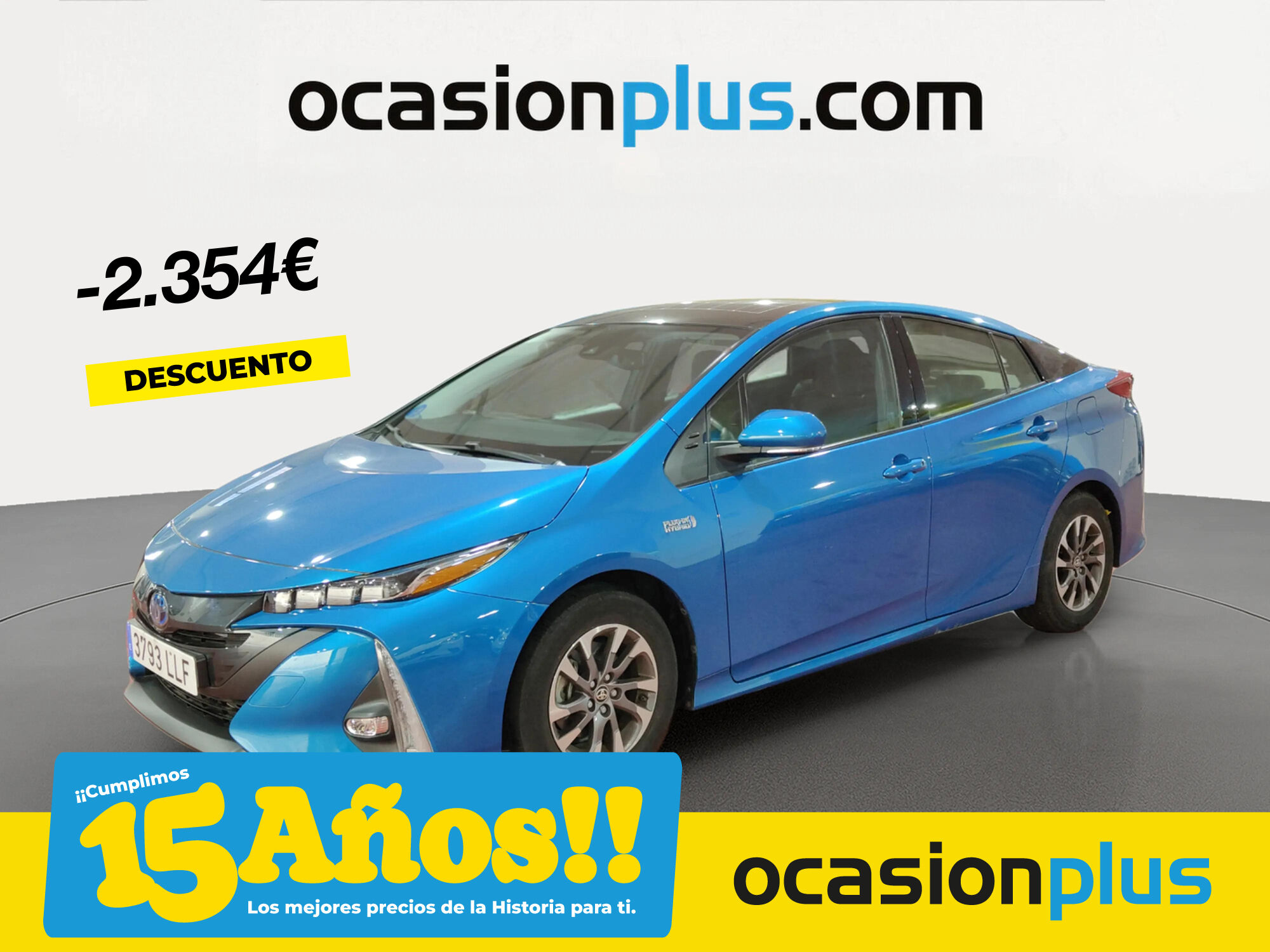 TOYOTA Prius (125PH Plug-In Solar 90 kW (122 CV)) en Madrid