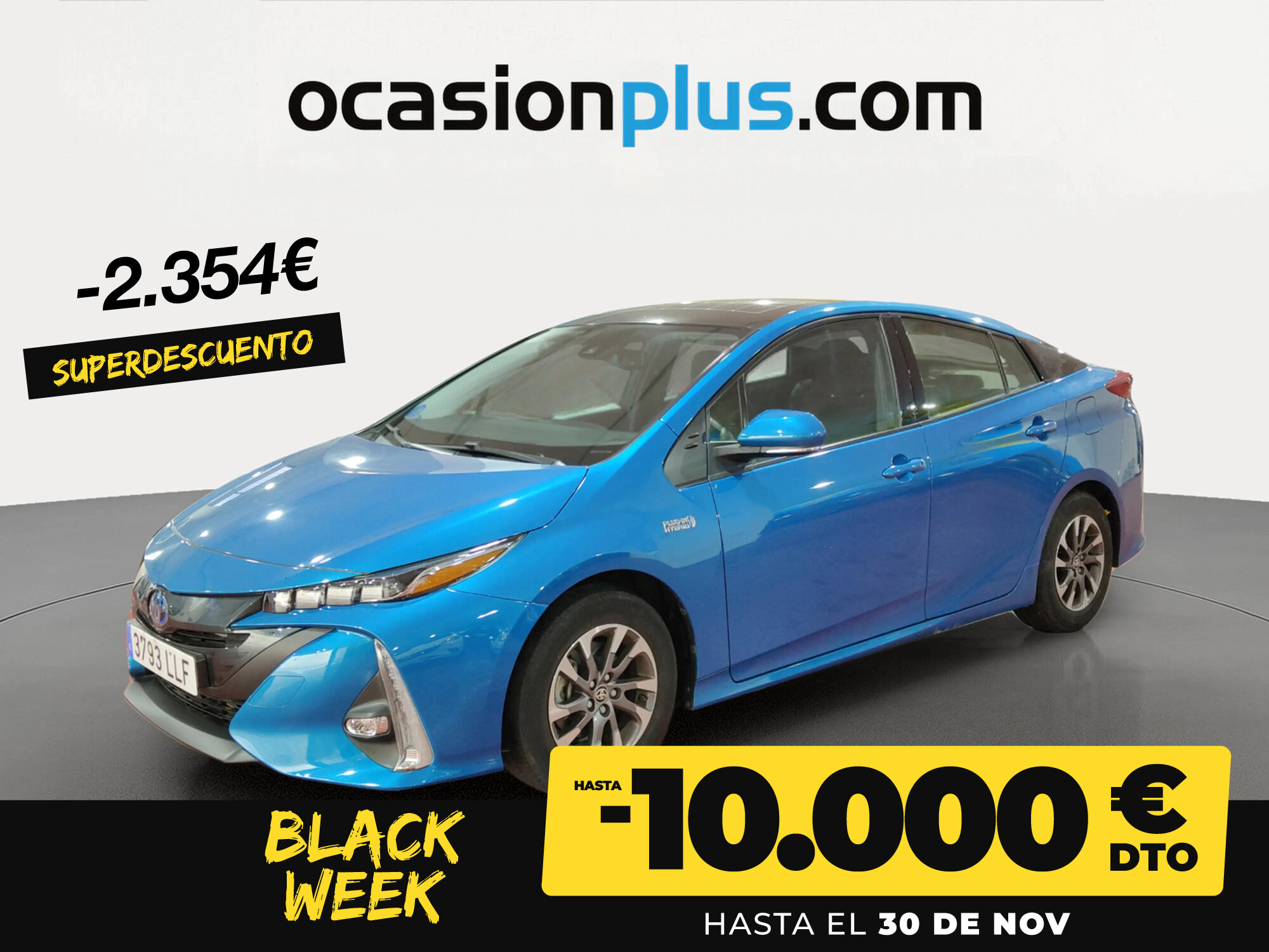 TOYOTA Prius (125PH Plug-In Solar 90 kW (122 CV)) en Madrid
