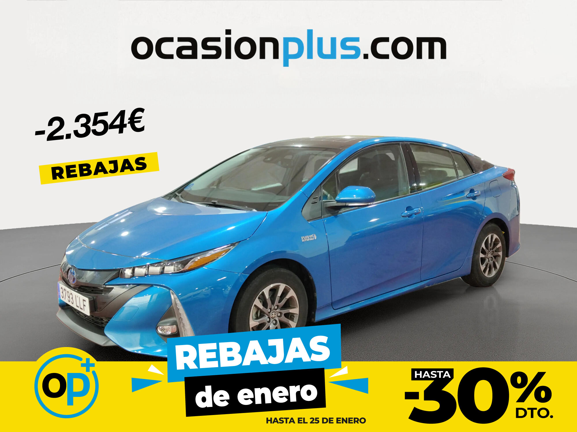 TOYOTA Prius (125PH Plug-In Solar 90 kW (122 CV)) en Madrid