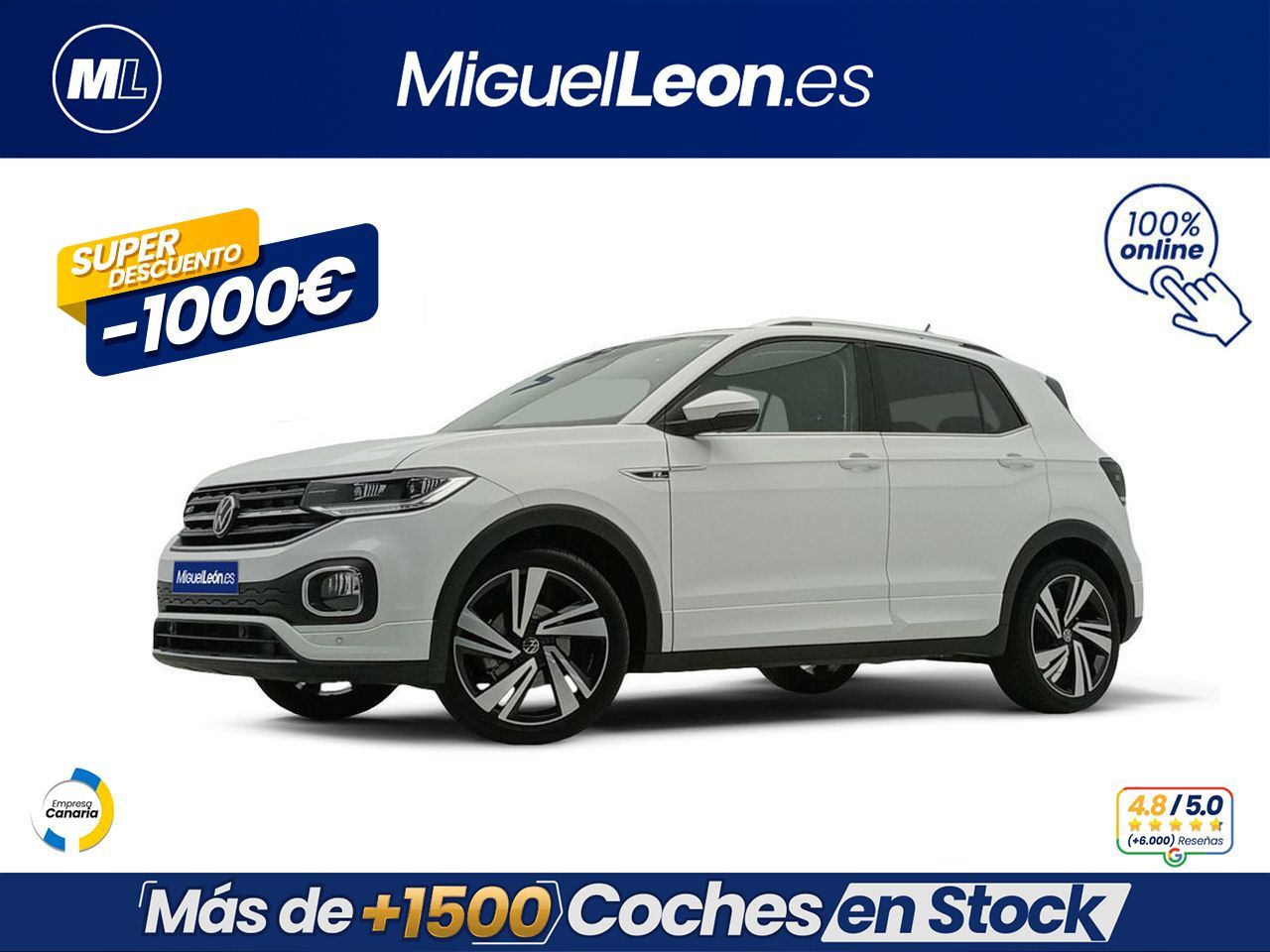 VOLKSWAGEN T-Cross (Sport 1.0 TSI 81kW (110CV)) en Palmas, Las