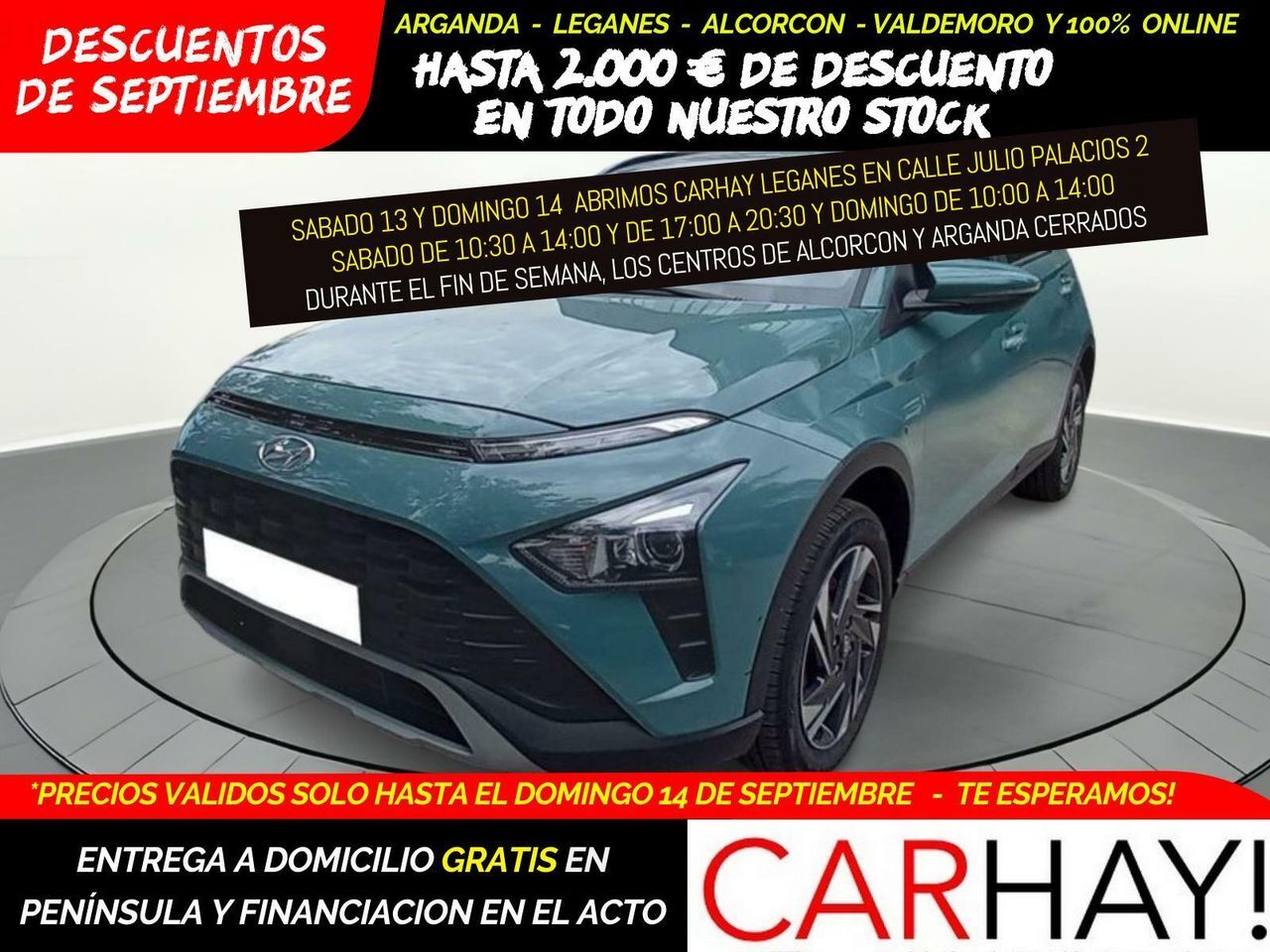 HYUNDAI Bayon (1.0 TGDI 48V SELECT 100) en Madrid