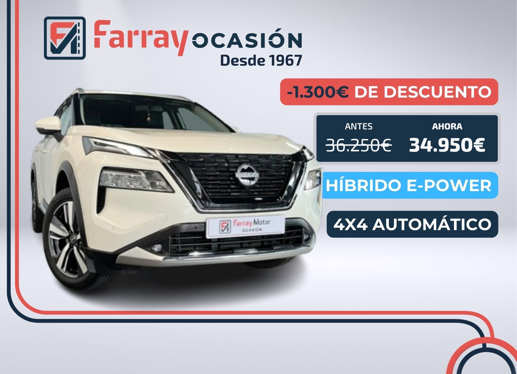 Foto del NISSAN X-Trail 1.5 e-Power Tekna e-4orce 4x4 7pl. 158kW