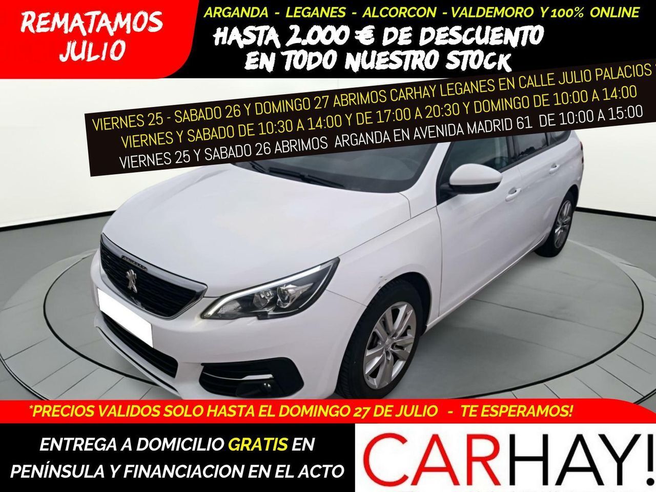 PEUGEOT 308 (SW ACTIVE PACK 1.5 HDI 130CV MT6 E6D) en Madrid