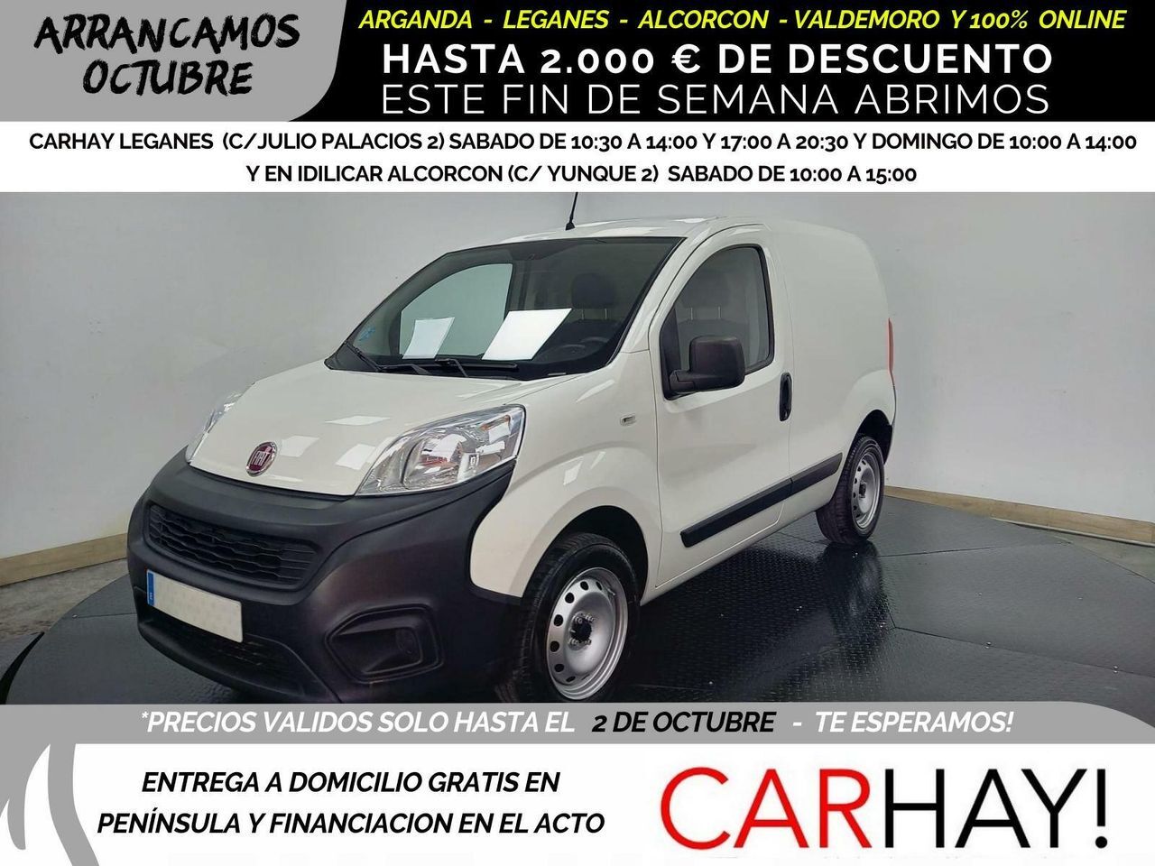 FIAT Fiorino (CARGO KASTEN 1.4 NATURAL POWER GNC) en Madrid