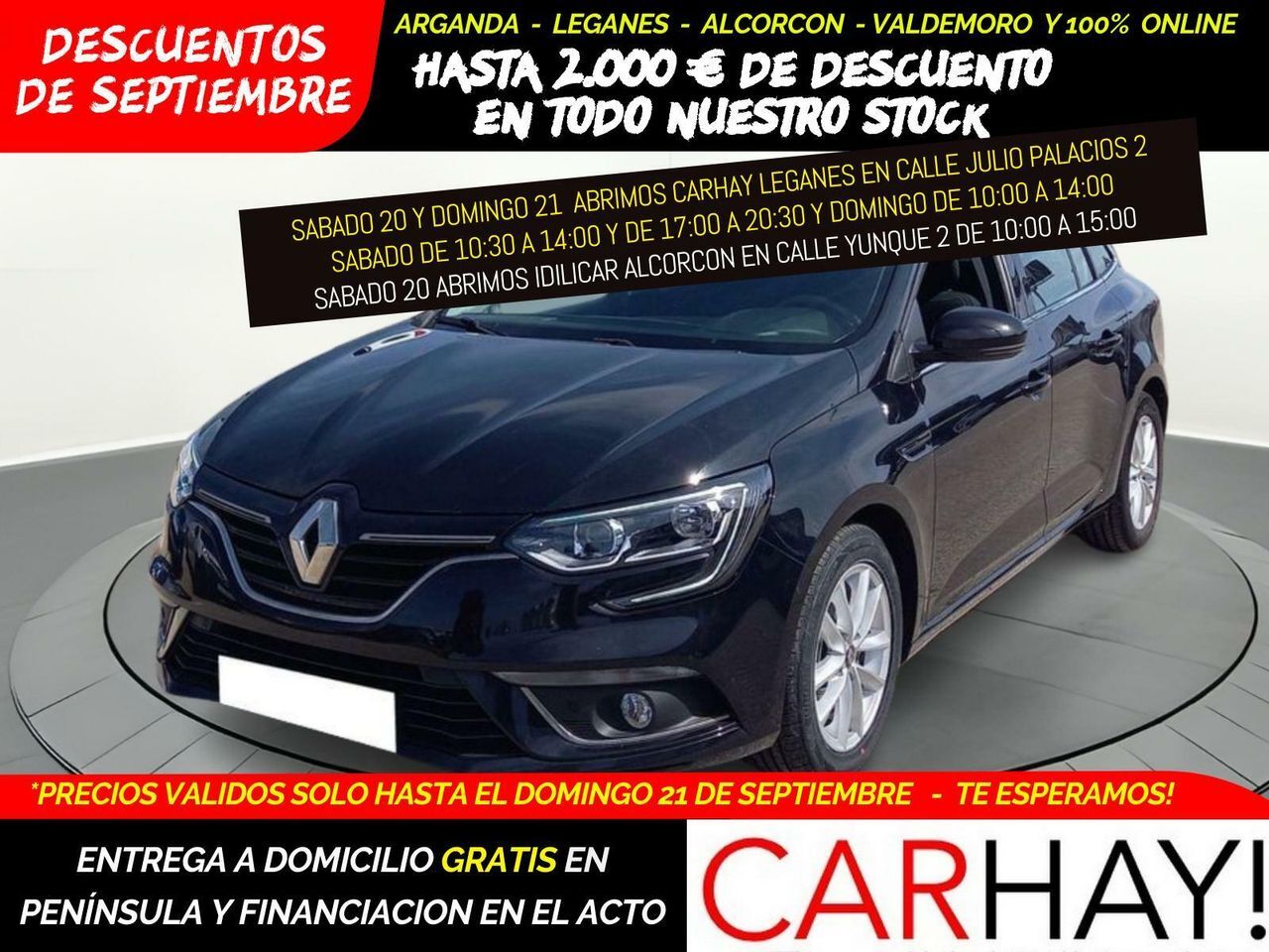 RENAULT Mégane (GRAND TOUR 1.5 BLUE DCI CORPORATE EDITIO) en Madrid