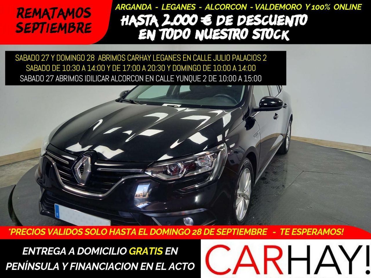 RENAULT Mégane (GRAND TOUR 1.5 BLUE DCI CORPORATE EDITIO) en Madrid