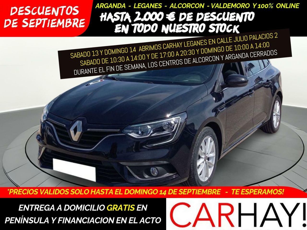 RENAULT Mégane (GRAND TOUR 1.5 BLUE DCI CORPORATE EDITIO) en Madrid