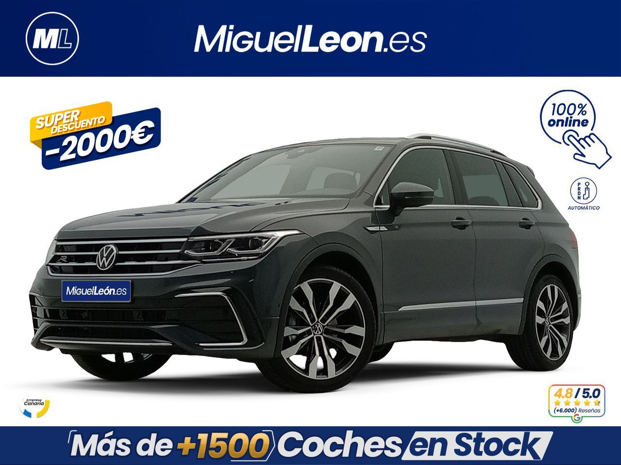 VOLKSWAGEN Tiguan (R-Line 1.5 TSI 110kW (150CV) DSG) en Palmas, Las