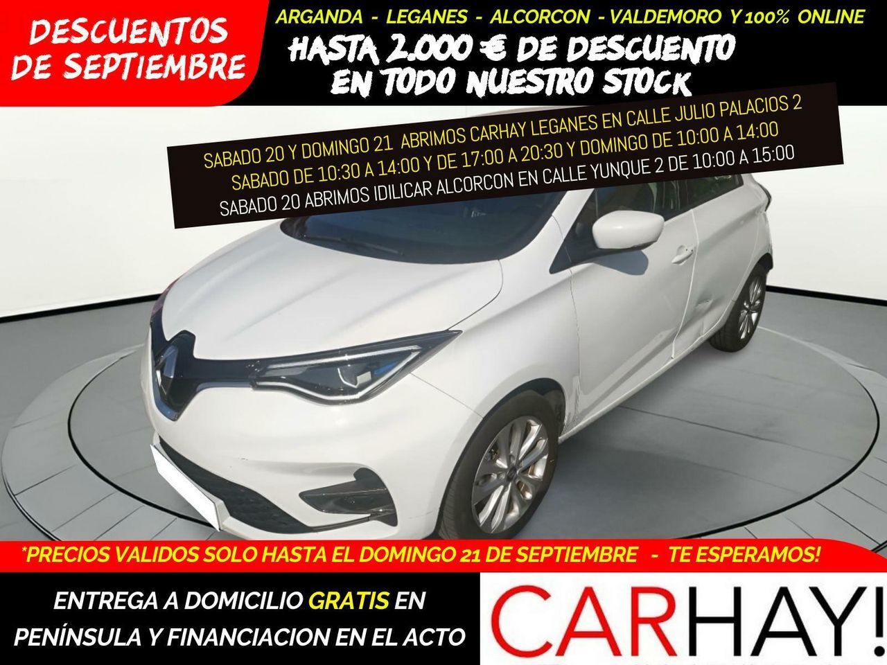 RENAULT Zoe (INTENS 100 KW R135 BATERÍA 50KWH) en Madrid