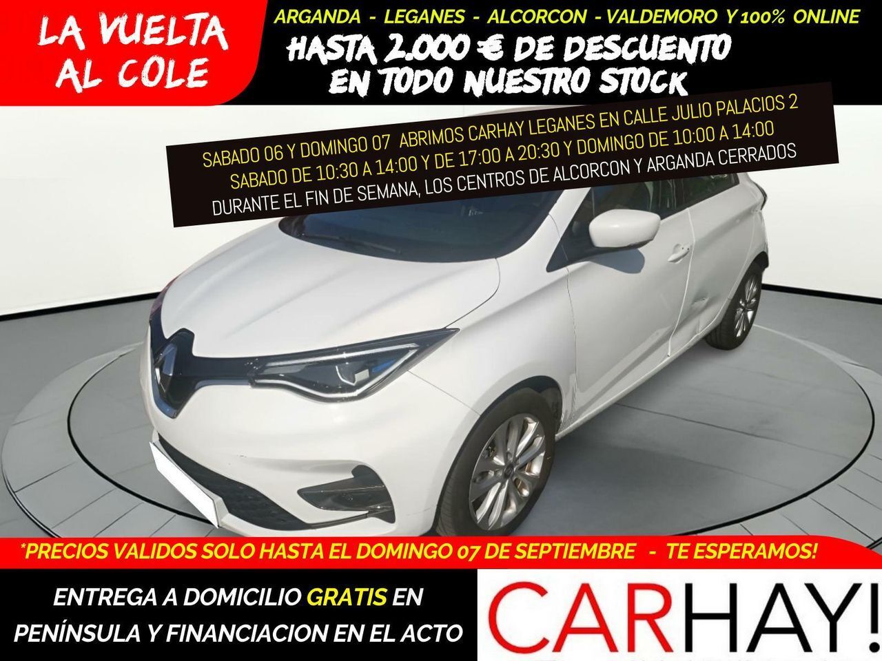 RENAULT Zoe (INTENS 100 KW R135 BATERÍA 50KWH) en Madrid