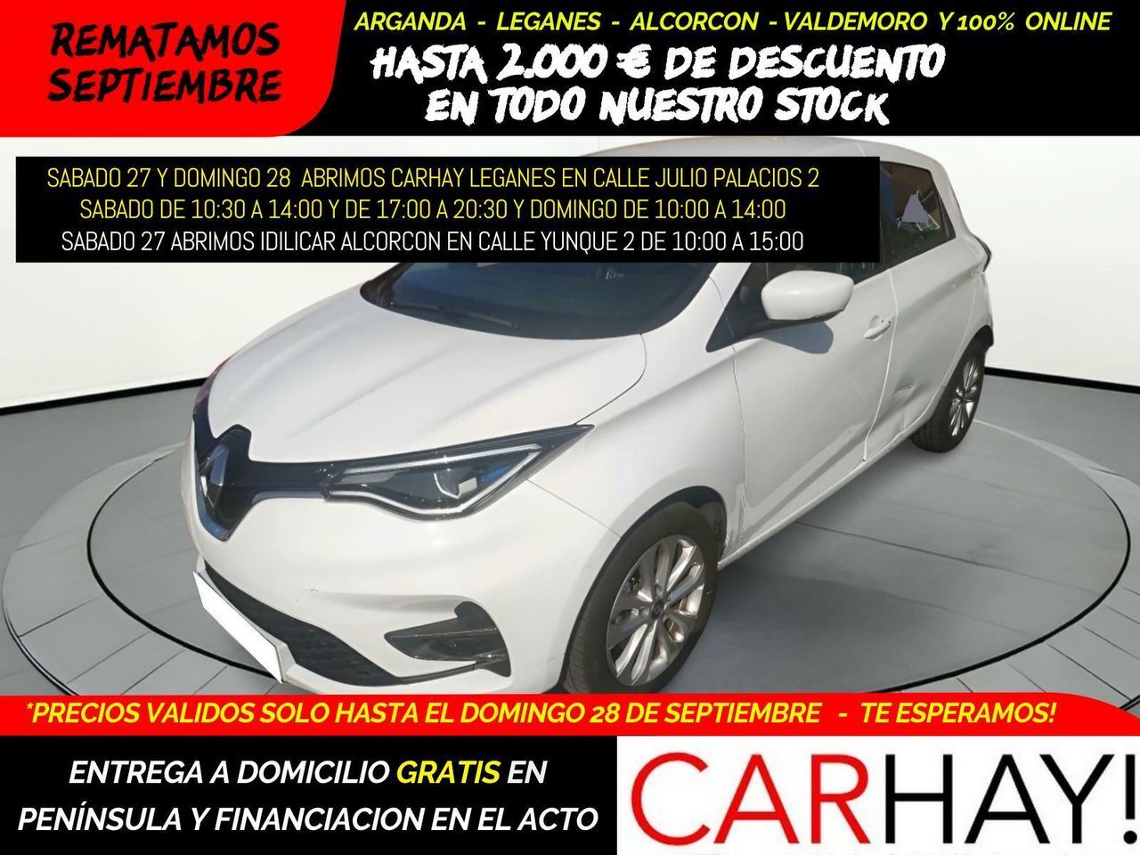 RENAULT Zoe (INTENS 100 KW R135 BATERÍA 50KWH) en Madrid