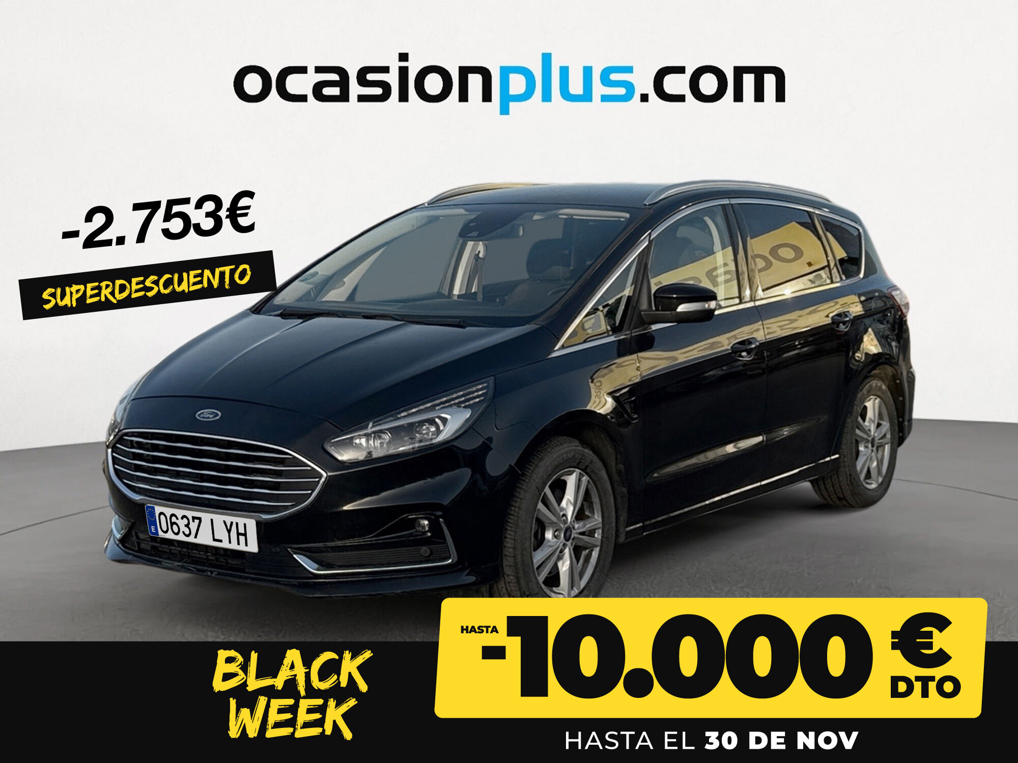 FORD S-Max (2.5 Duratec Atkinson PHEV Titanium Auto 140 kW (190 CV)) en Mad