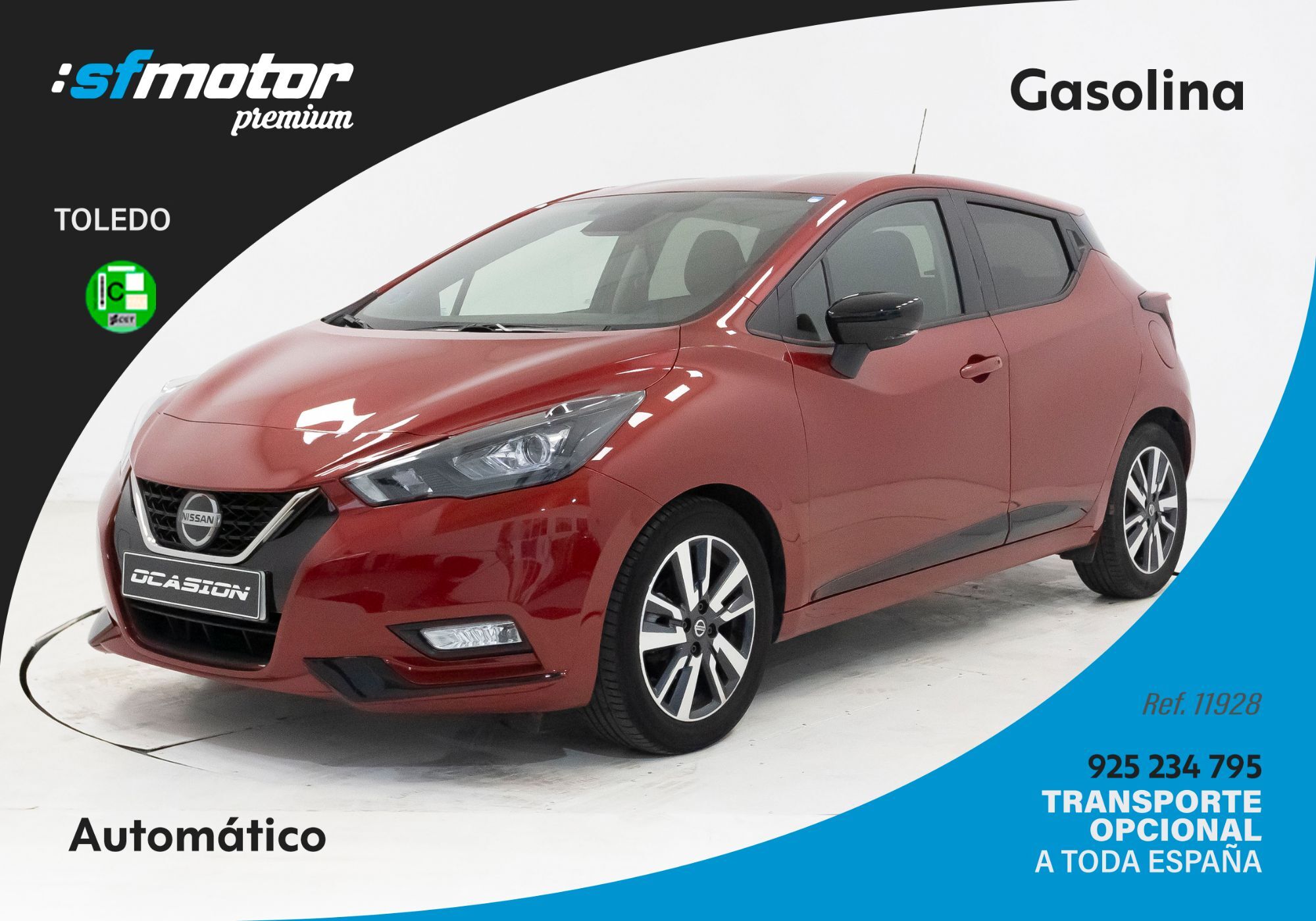 NISSAN Micra (IG-T N-Desing Black CVT 92) en Toledo