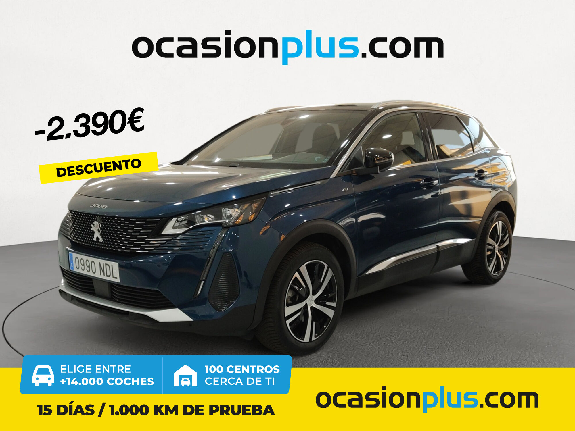 PEUGEOT 3008 (Hybrid GT eDCS6 100 kW (136 CV)) en Madrid