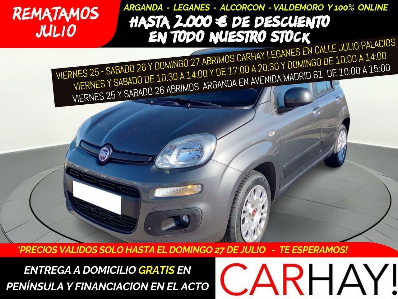 FIAT Panda (1.2 LOUNGE 69CV) en Madrid