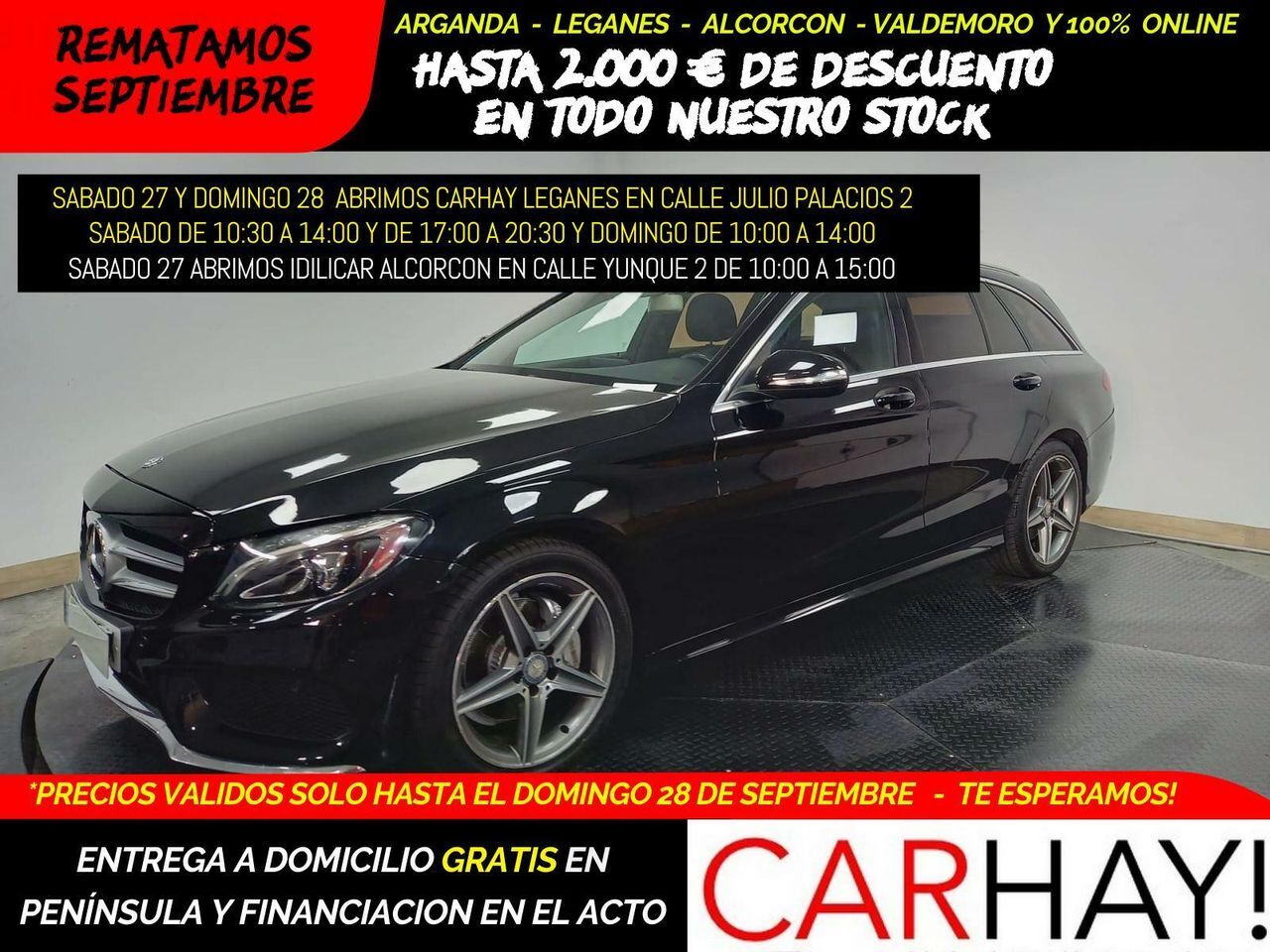 MERCEDES Clase C (220 DCI BLUETEC AMG) en Madrid