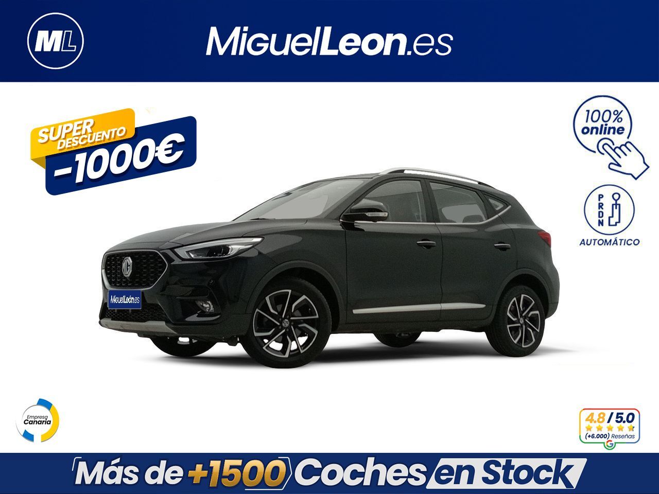 MG ZS (1.0T Luxury Auto) en Palmas, Las