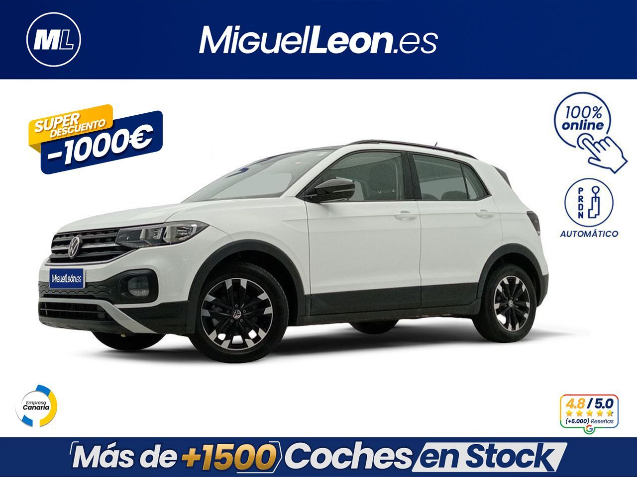 VOLKSWAGEN T-Cross (Advance 1.0 TSI 81kW (110CV) DSG) en Palmas, Las