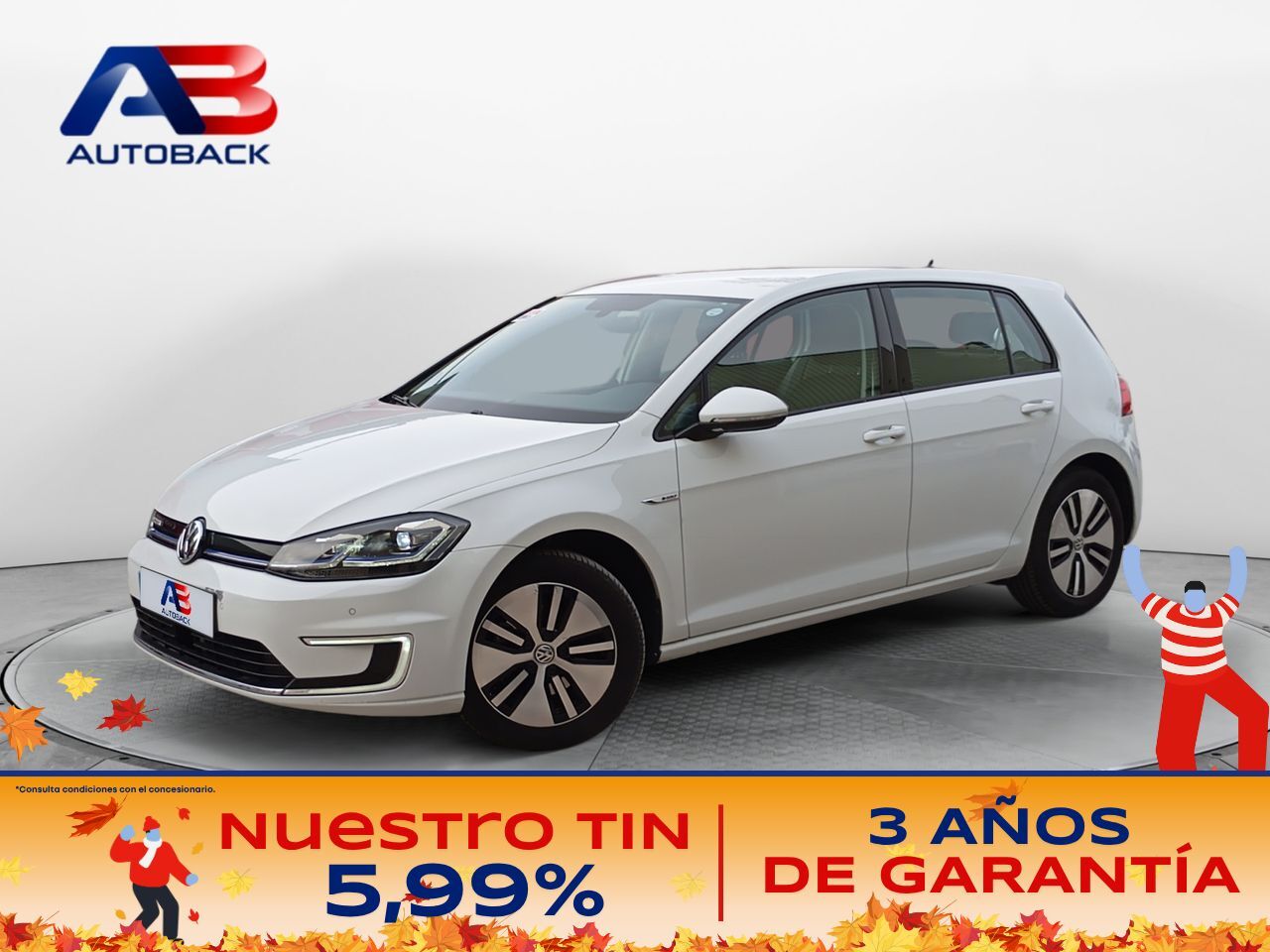 VOLKSWAGEN Golf (e-Golf ePower 100 kW (136CV)) en Madrid