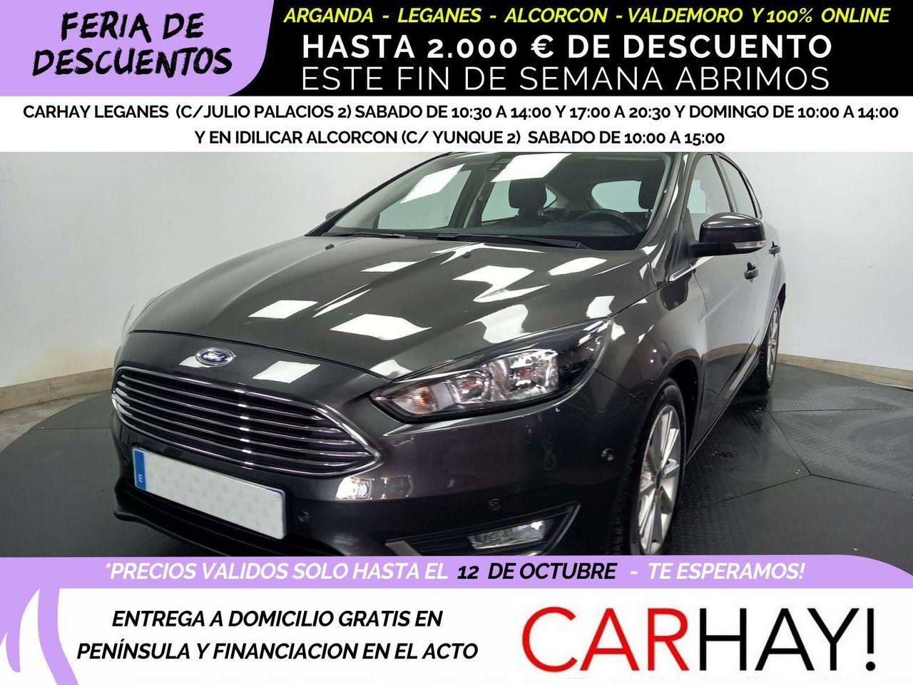 FORD Focus (BERLINE TITANIUM 1.0 ECOBOOST 125CV BVM6) en Madrid