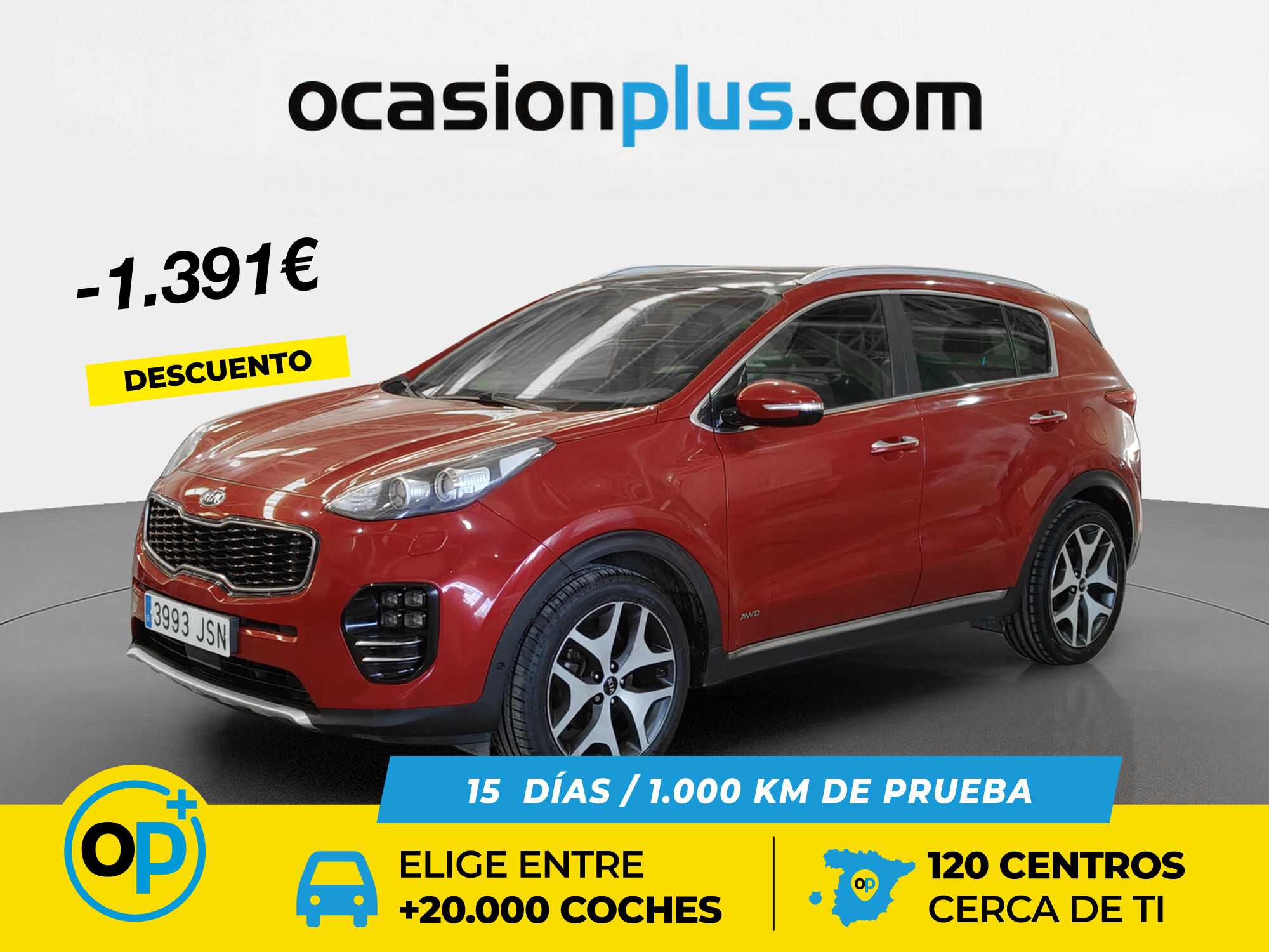 KIA Sportage (1.6 T-GDi GT Line DCT 4x4 130 kW (177 CV)) en Madrid