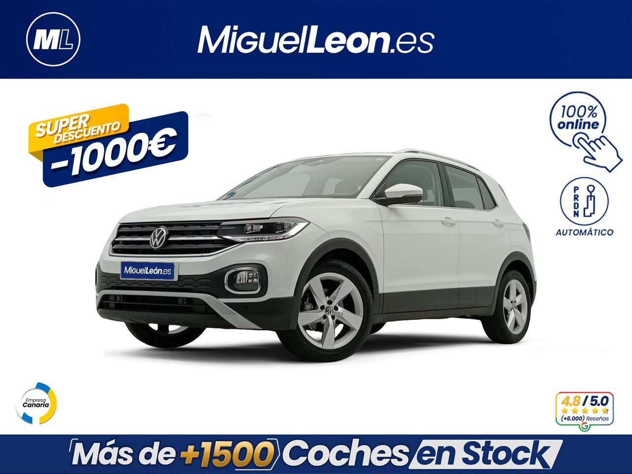 VOLKSWAGEN T-Cross (Sport 1.0 TSI 81kW (110CV) DSG) en Palmas, Las