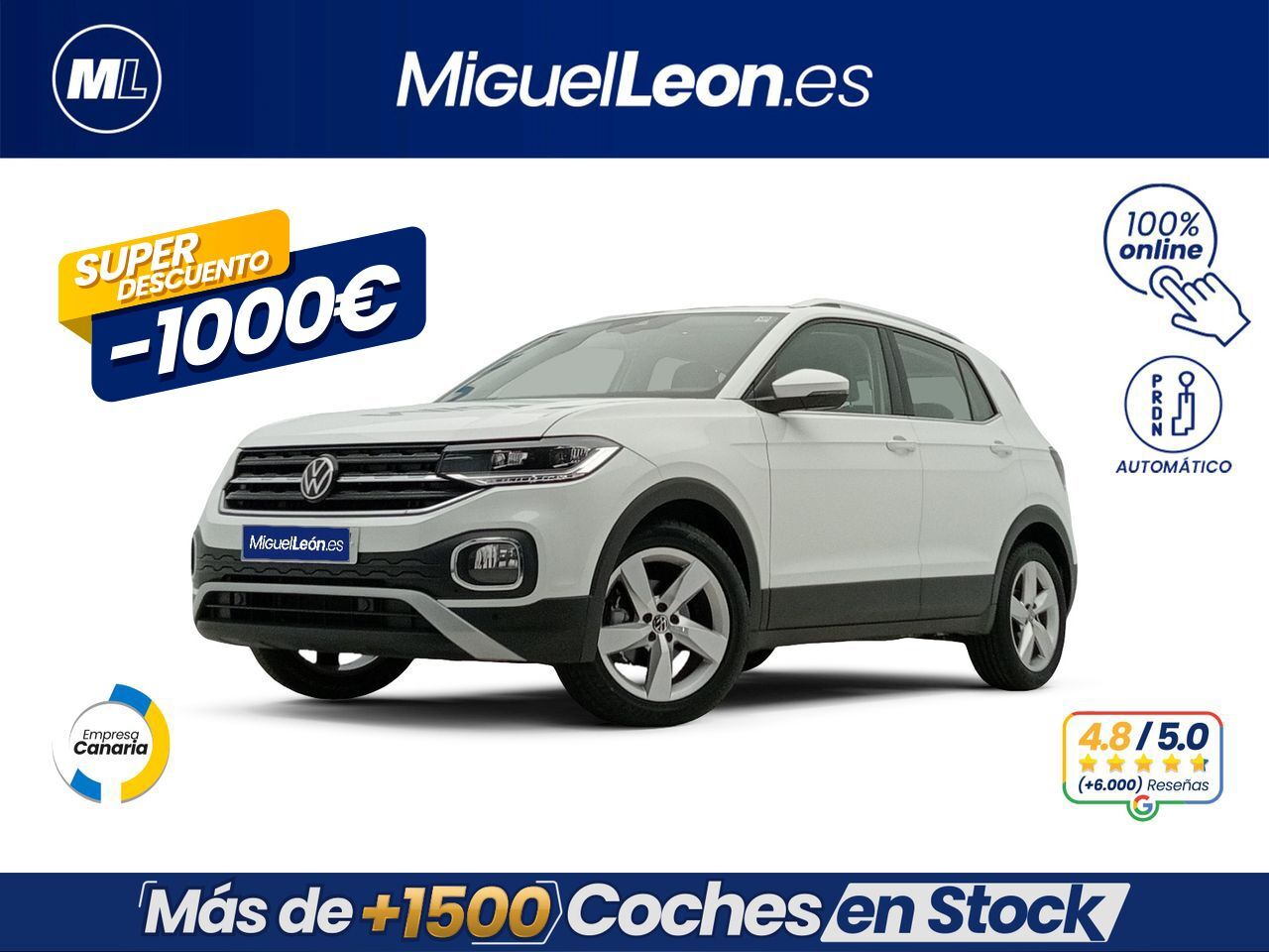 VOLKSWAGEN T-Cross (Sport 1.0 TSI 81kW (110CV) DSG) en Palmas, Las
