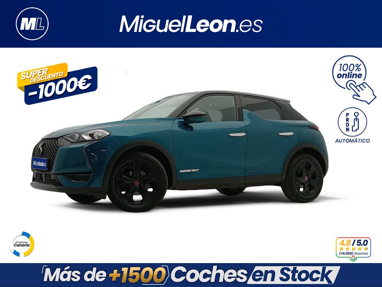 DS DS3 Crossback (PureTech 96kW Performance Line Auto.) en Palmas, Las