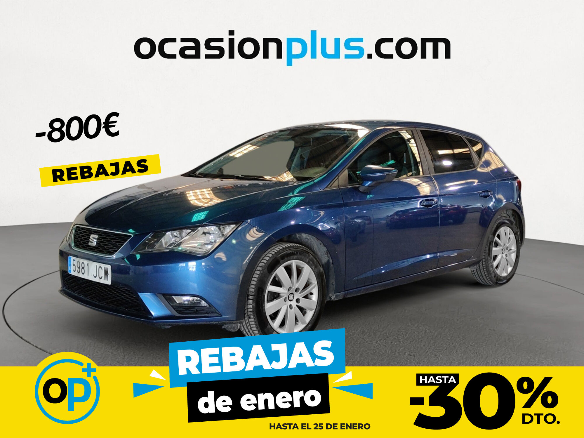 SEAT León (1.6 TDI St&Sp Reference Plus 77 kW (105 CV)) en Madrid
