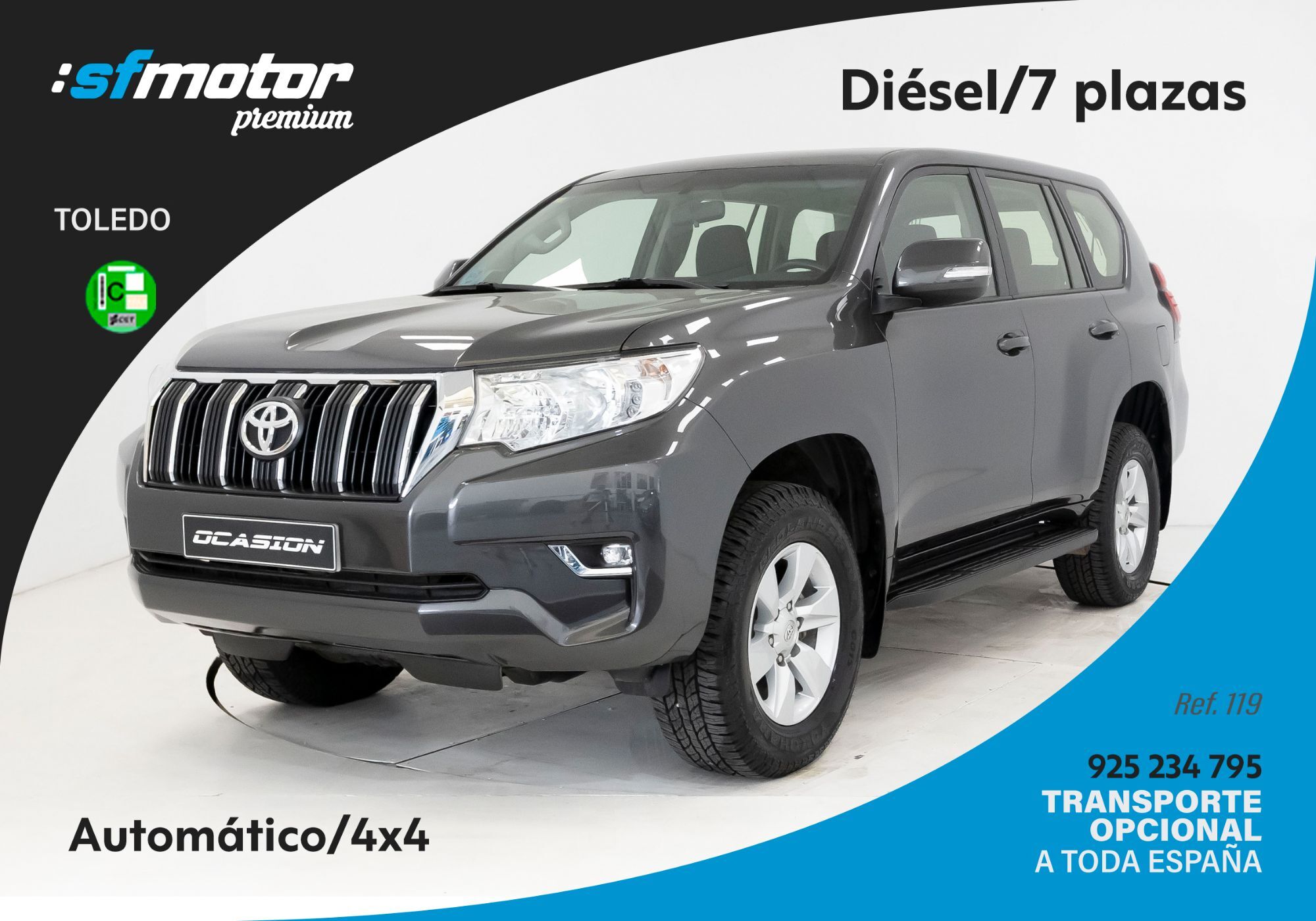 TOYOTA Land Cruiser (D-4D VX Aut.) en Toledo