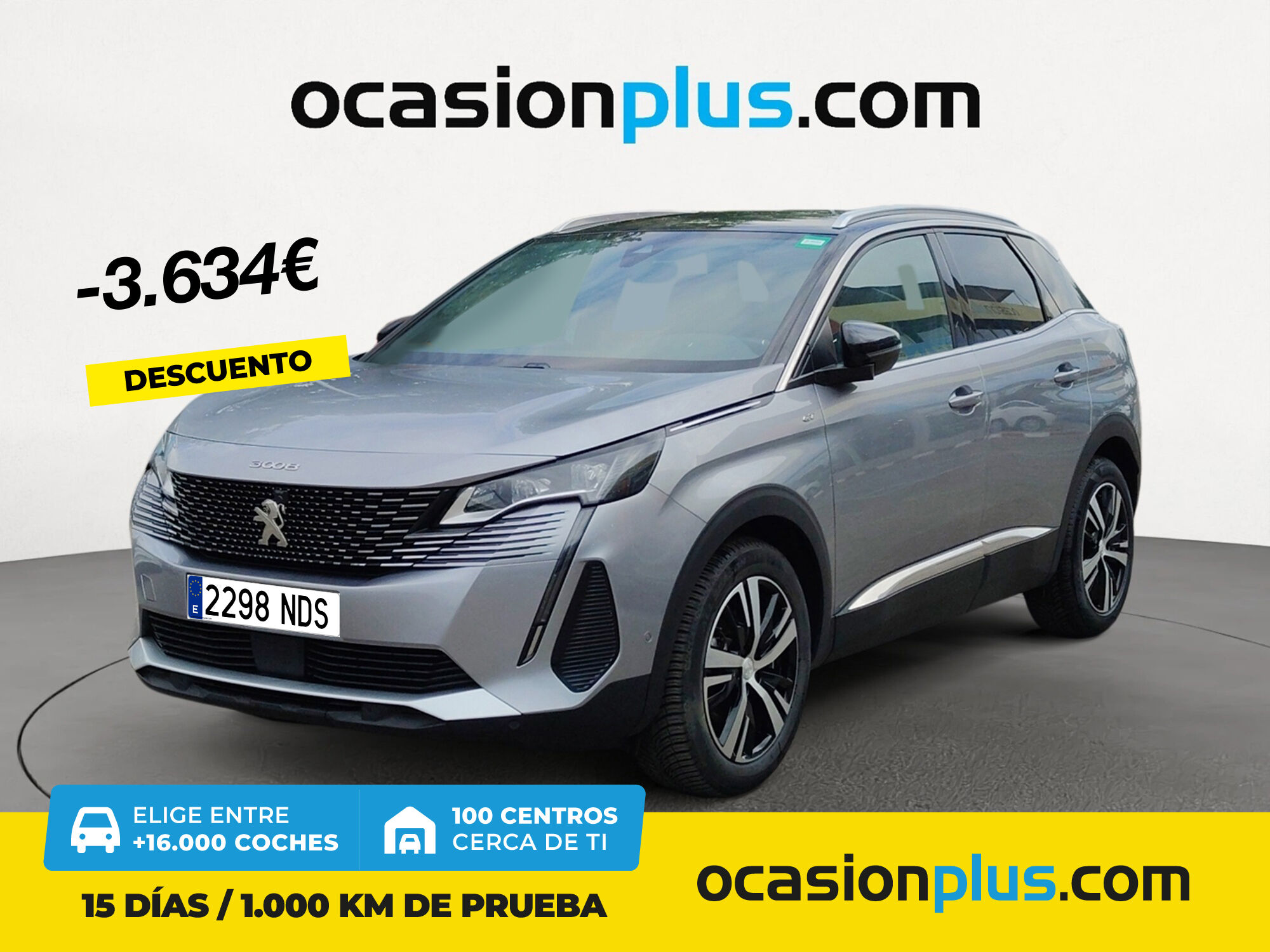 PEUGEOT 3008 (Hybrid GT eDCS6 100 kW (136 CV)) en Madrid