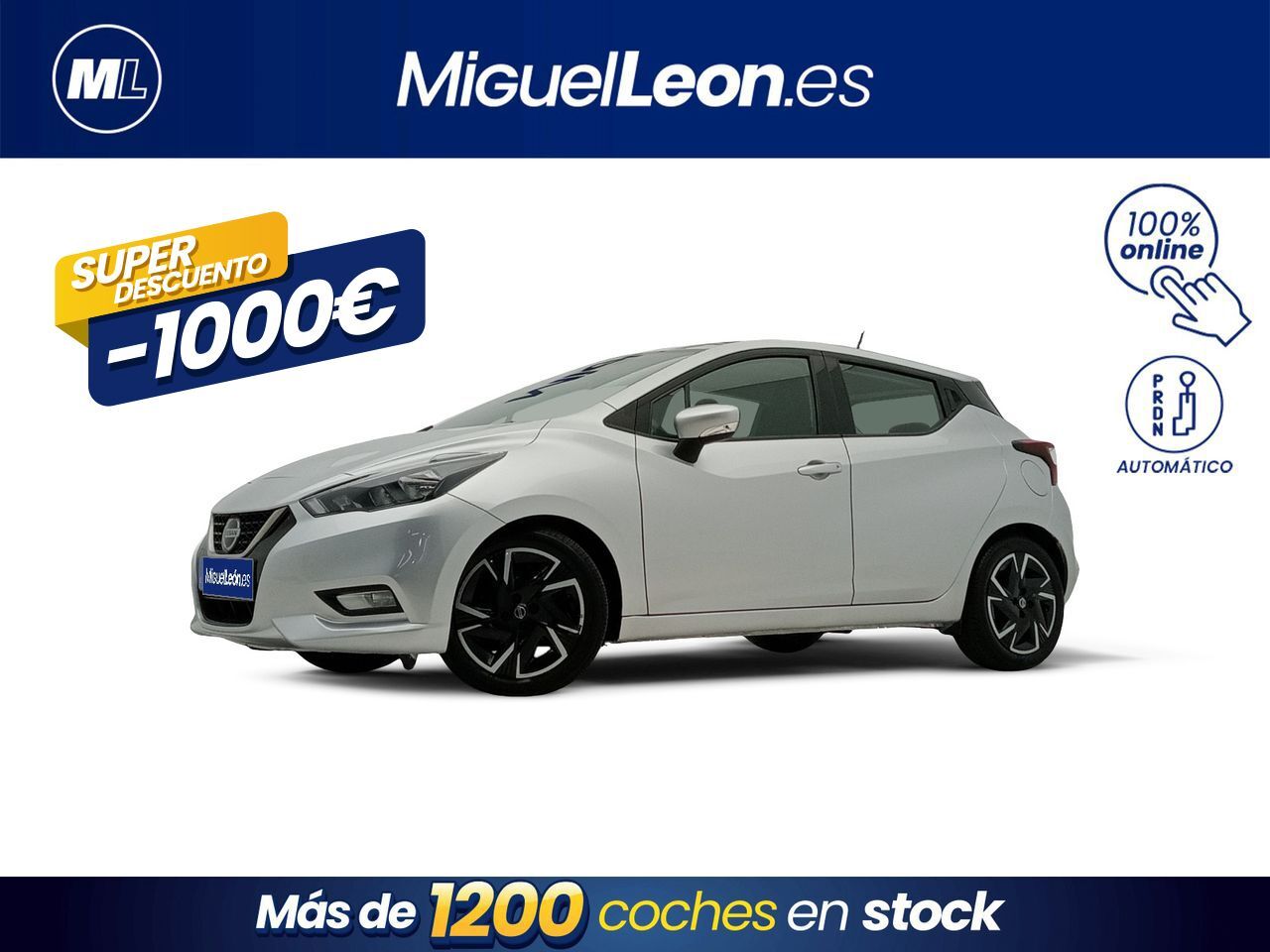NISSAN Micra (IG-T 68 kW (92 CV) E6D-F CVT Acenta) en Palmas, Las