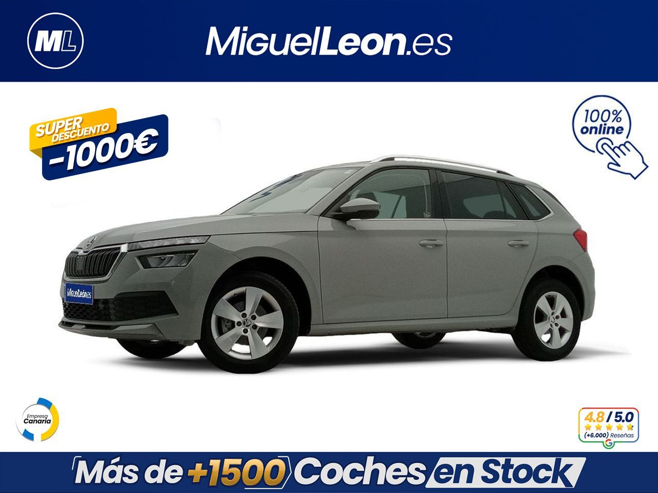 SKODA Kamiq (1.0 TSI 81kW (110CV) Ambition) en Palmas, Las