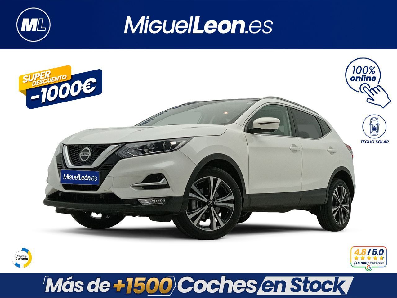 NISSAN Qashqai (DIG-T 103 kW (140 CV) E6D N-CONNECTA) en Palmas, Las