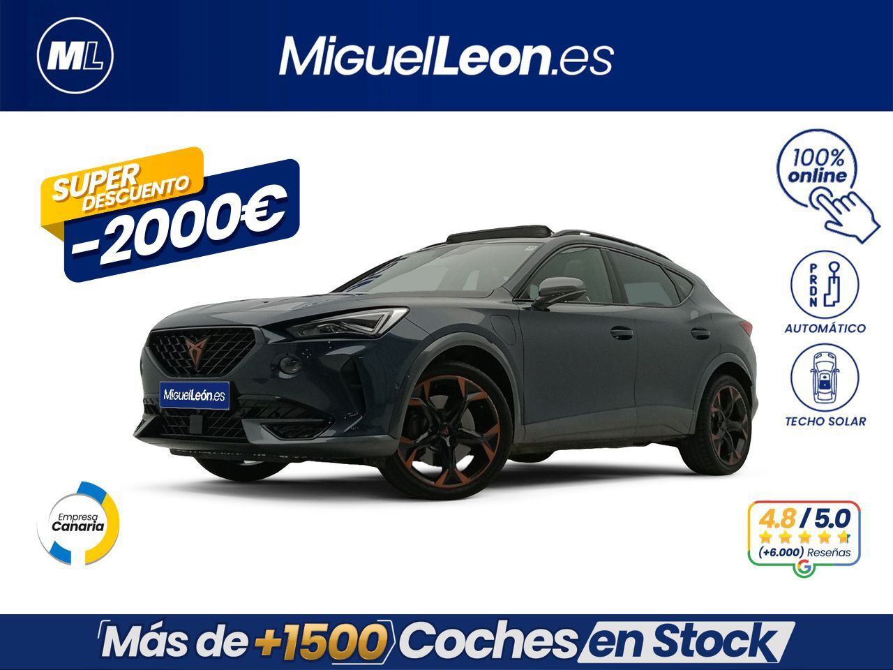 CUPRA Formentor (1.4 e-Hybrid 180kW (245 CV) VZ DSG) en Palmas, Las