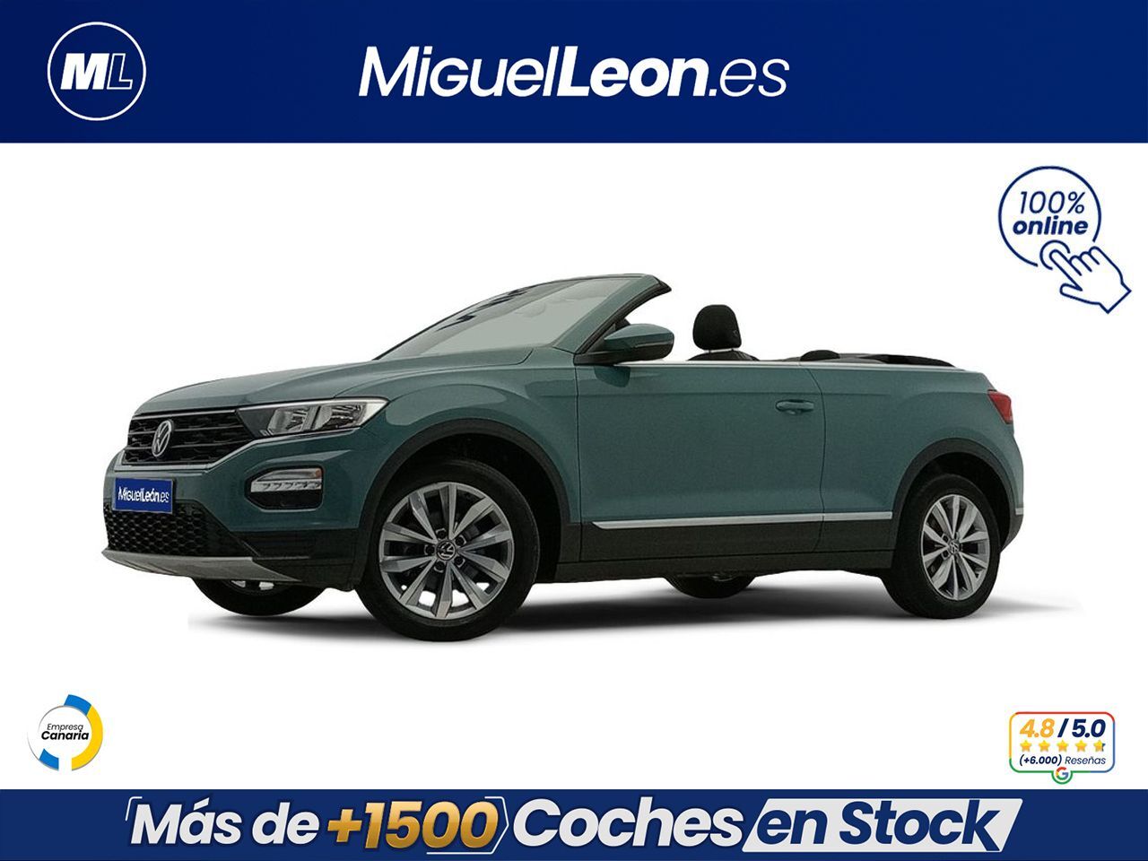 VOLKSWAGEN T-Roc (Cabrio 1.0 TSI 85kW (115cv) Manual 6 vel) en Palmas, Las