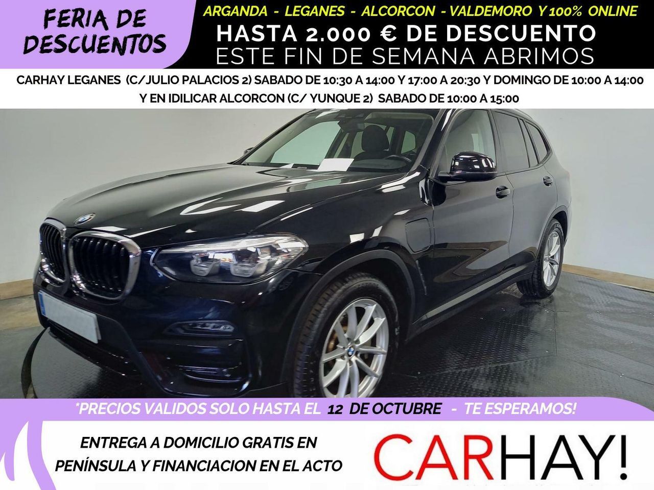 BMW X3 (XDRIVE 30 E XLINE 2.0 290CV AT8 E6D) en Madrid
