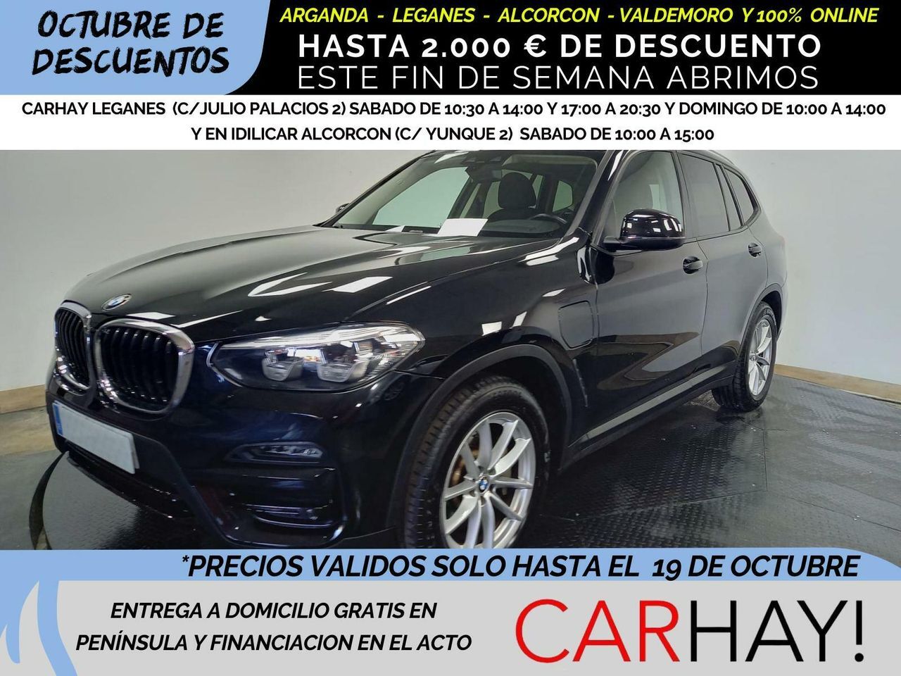 BMW X3 (XDRIVE 30 E XLINE 2.0 290CV AT8 E6D) en Madrid