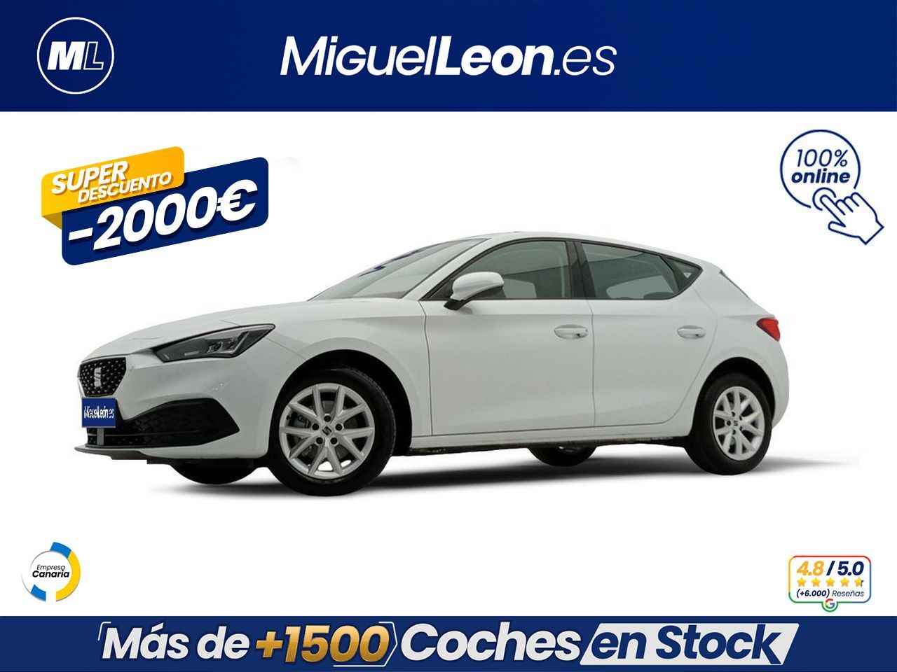 SEAT León (1.0 TSI 81kW S&S Style XM) en Palmas, Las