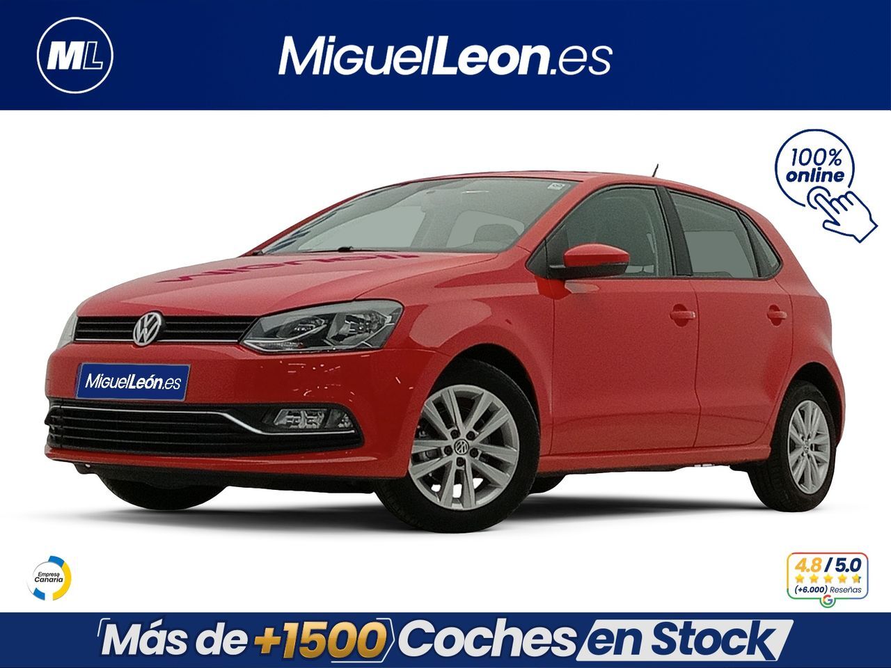 VOLKSWAGEN Polo (Advance 1.2 TSI 90cv BMT) en Palmas, Las