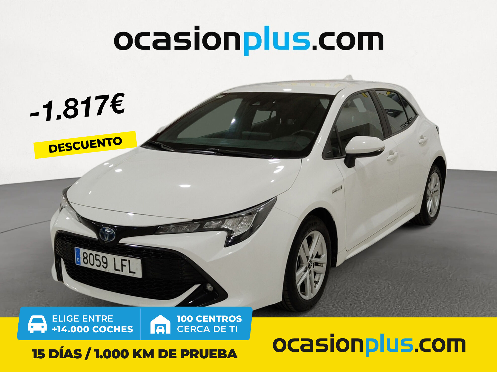 TOYOTA Corolla (1.8 125 Híbrido Active Tech E-CVT 90 kW (122 CV)) en Madrid