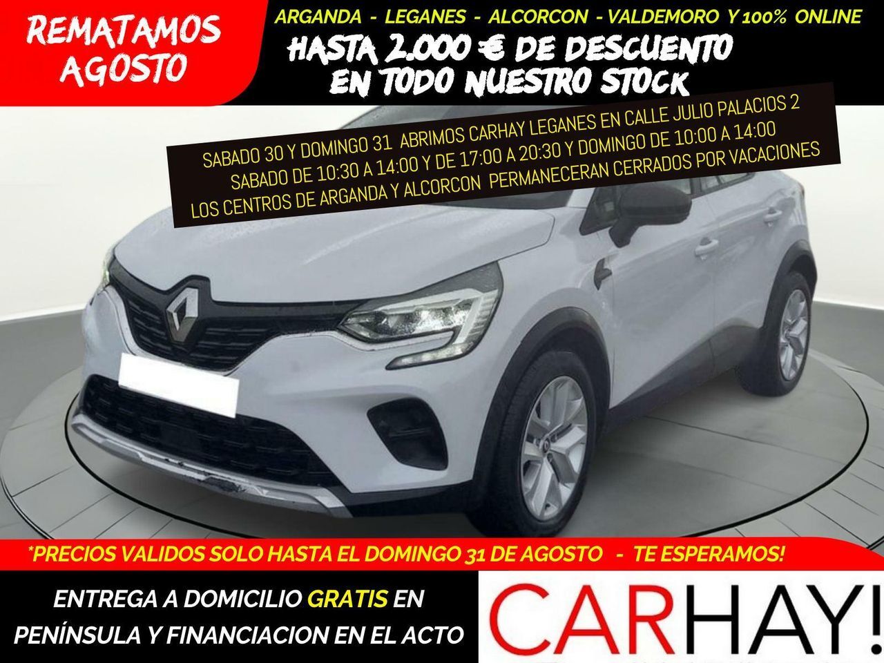 RENAULT Captur (Intens Tce 74kw (100cv) Glp) en Madrid