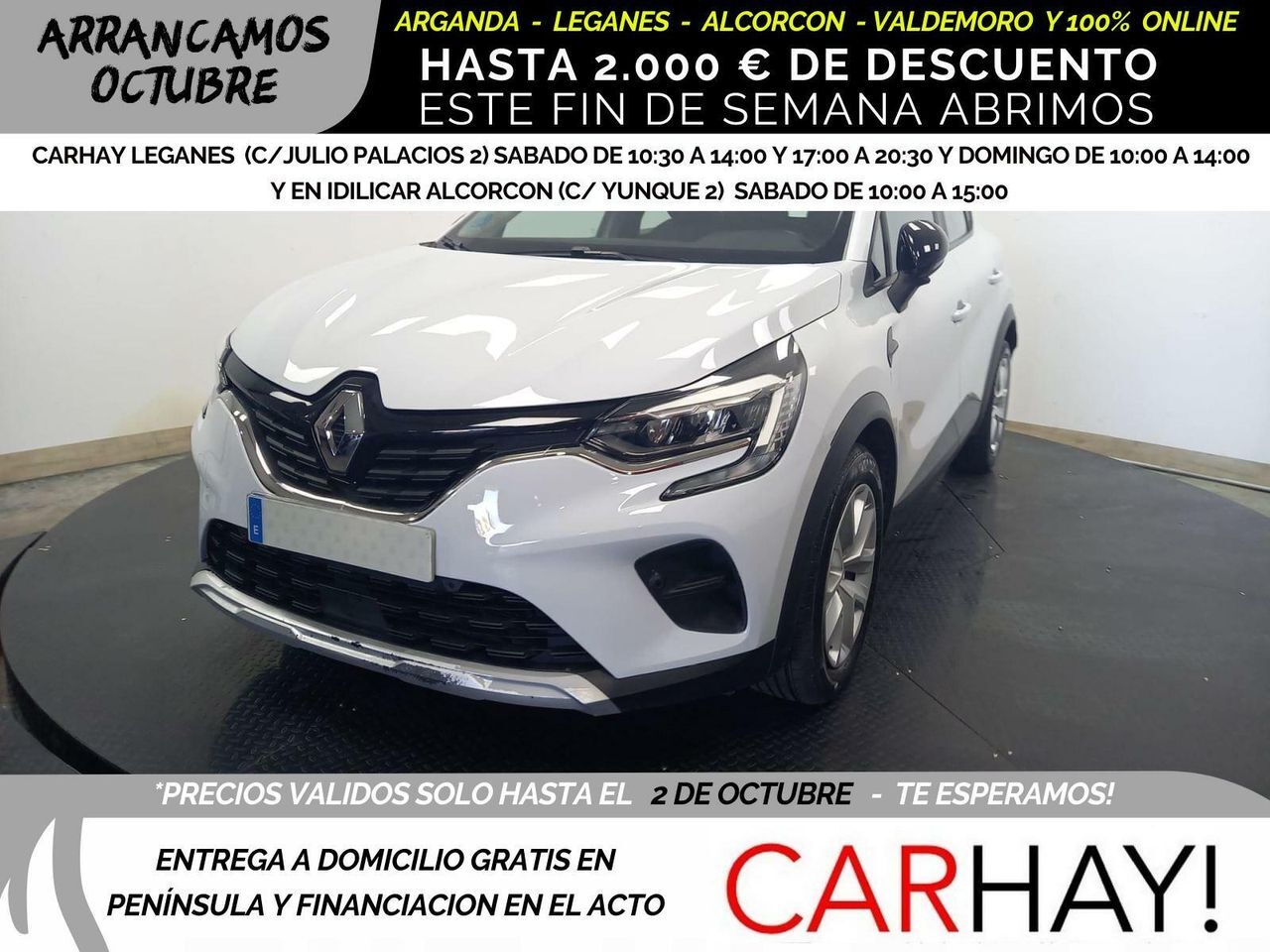 RENAULT Captur (Intens Tce 74kw (100cv) Glp) en Madrid