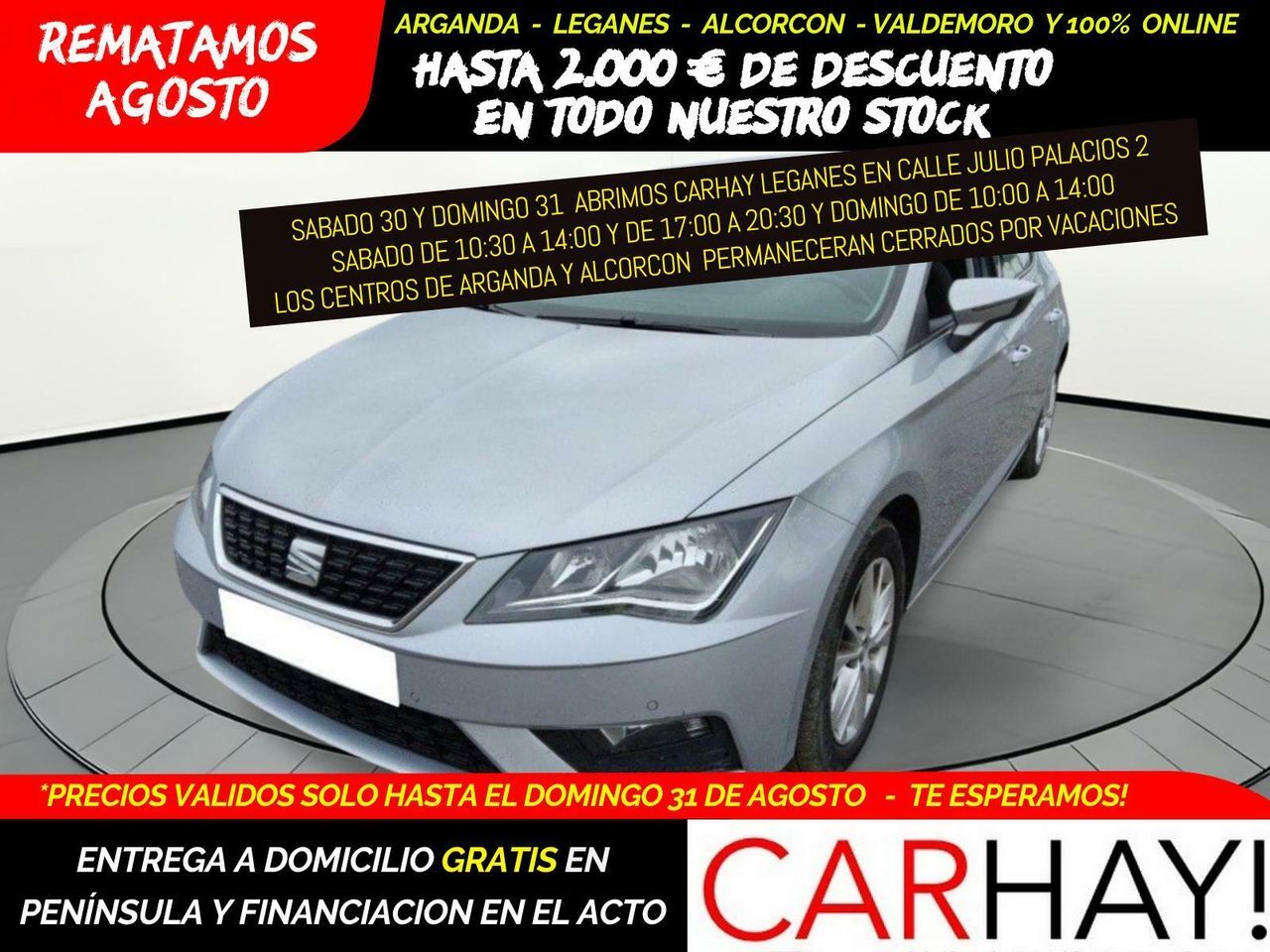 SEAT León (1.4 TGI GNC DSG-7 St&Sp Style) en Madrid