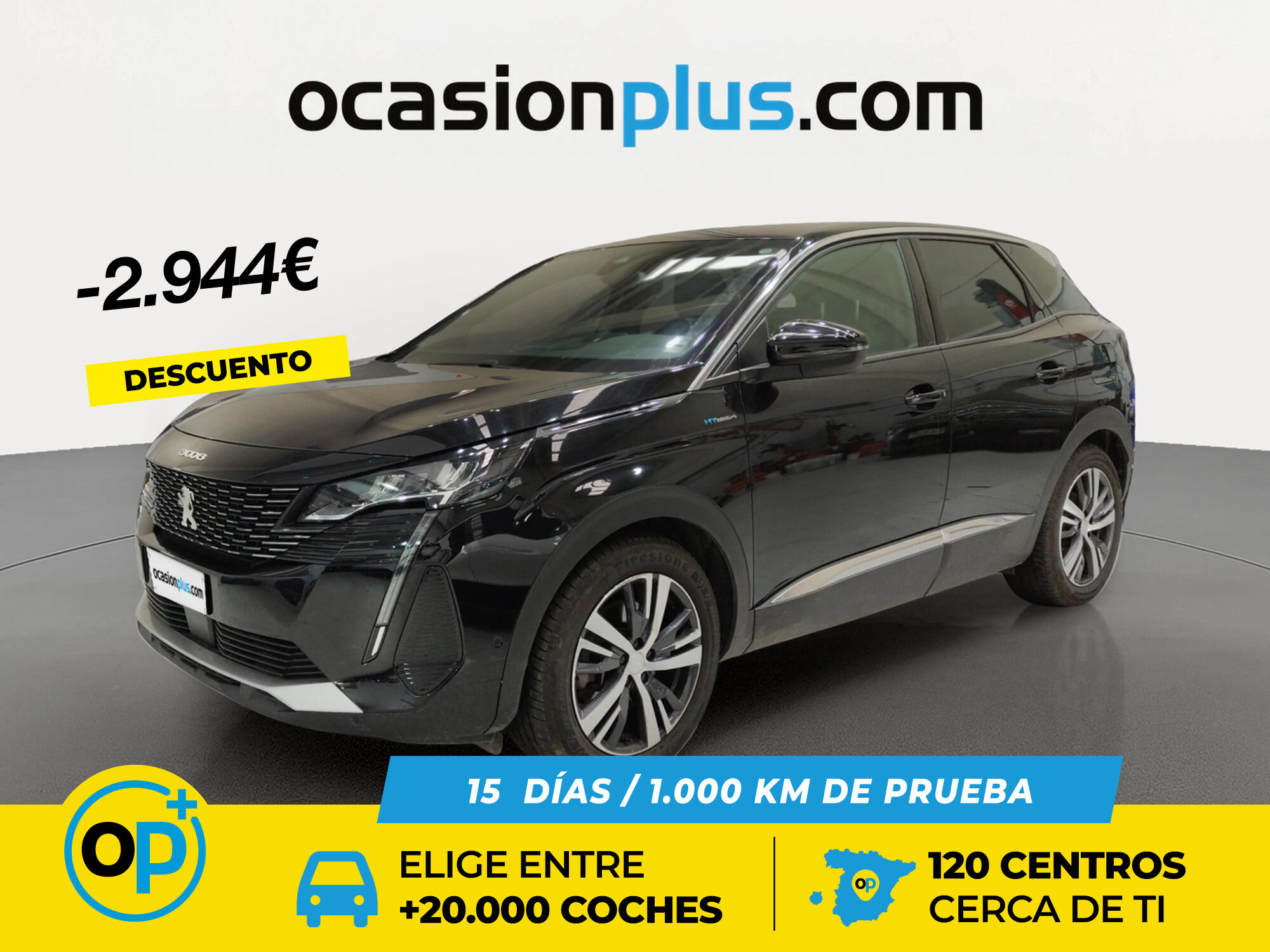 PEUGEOT 3008 (Hybrid 300 Allure Pack e-EAT8 221 kW (300 CV)) en Madrid
