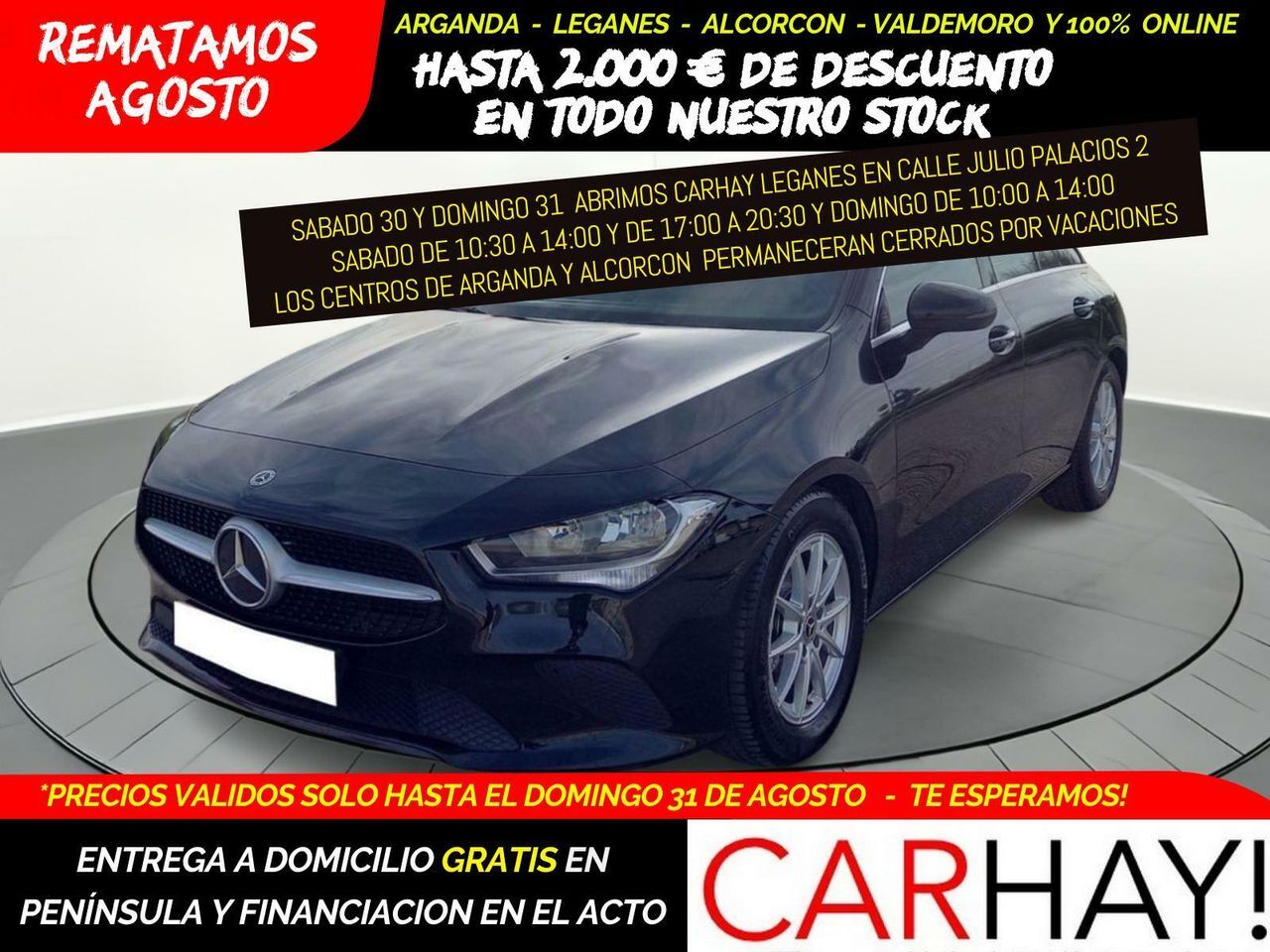 MERCEDES Clase CLA (SB 180) en Madrid