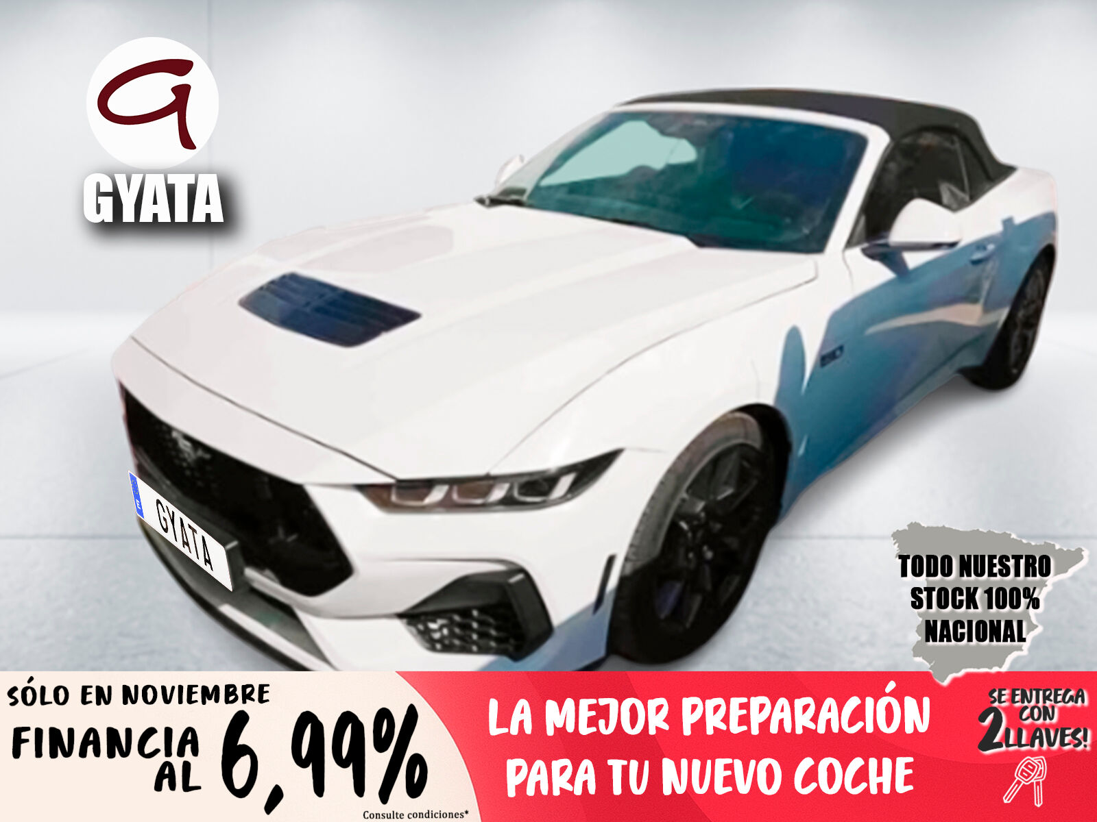 FORD Mustang (5.0 Ti-VCT V8 Convertible Mustang GT AT 331 kW (450 CV)) en M