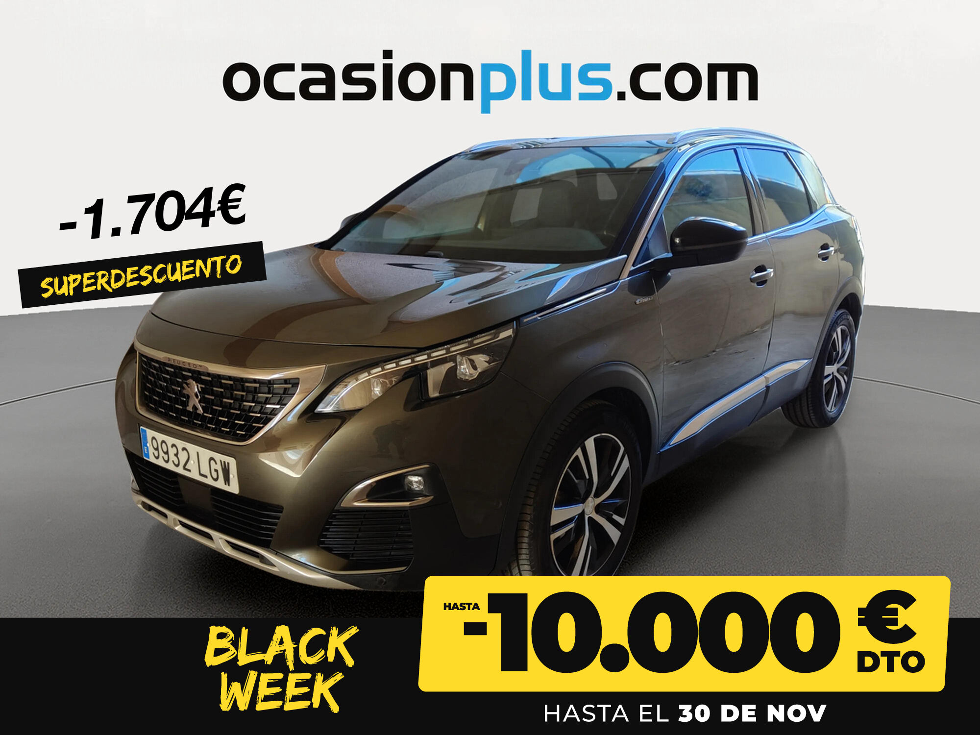 PEUGEOT 3008 (BlueHDI 130 S&S GT Line EAT8 96 kW (130 CV)) en Madrid
