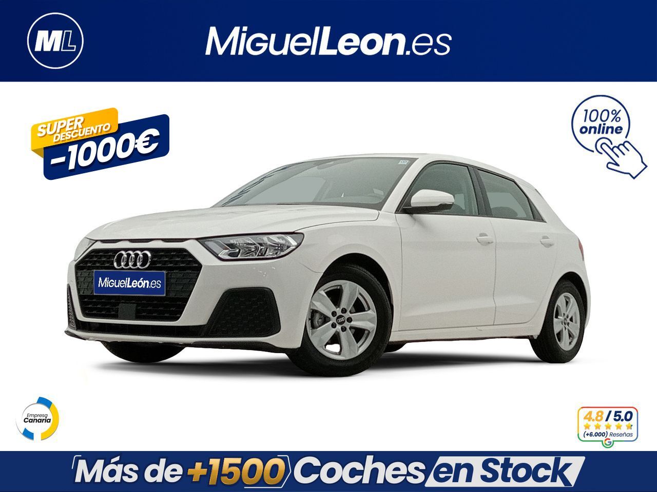 AUDI A1 (Sportback Advanced 25 TFSI 70kW (95CV)) en Palmas, Las