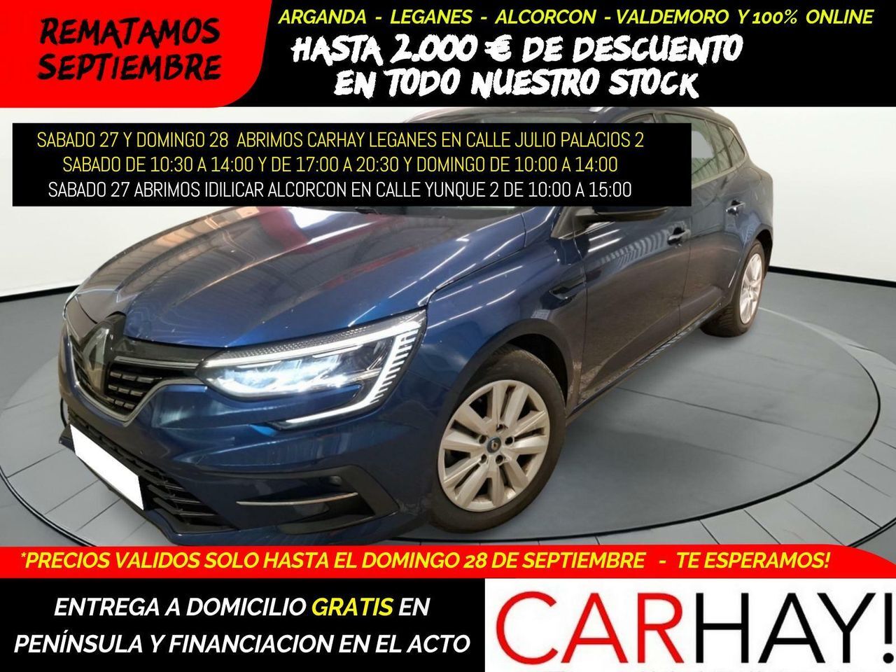 RENAULT Mégane (Estate 1.6 E-Tech Plug-in 160ch Business) en Madrid